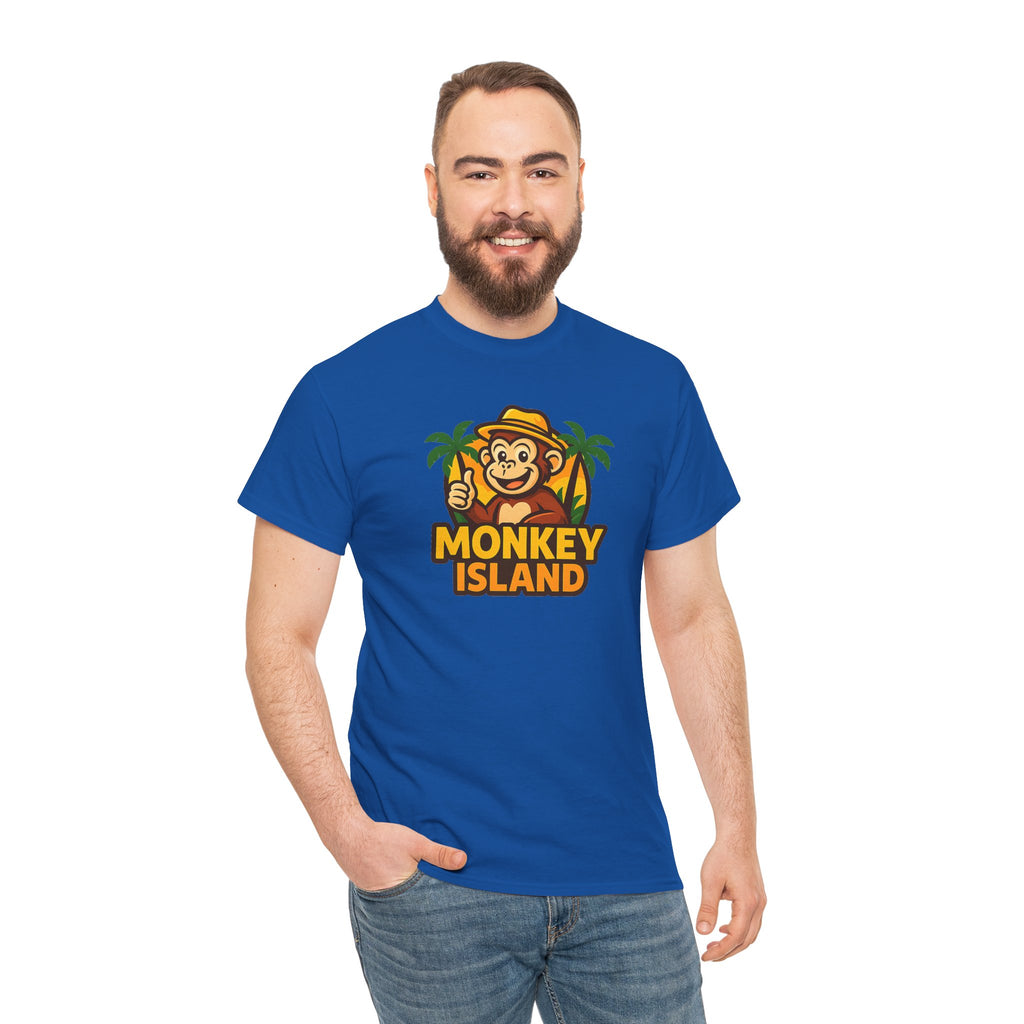 Monkey Island T-Shirt — Cute Tropical Monkey Logo Tee