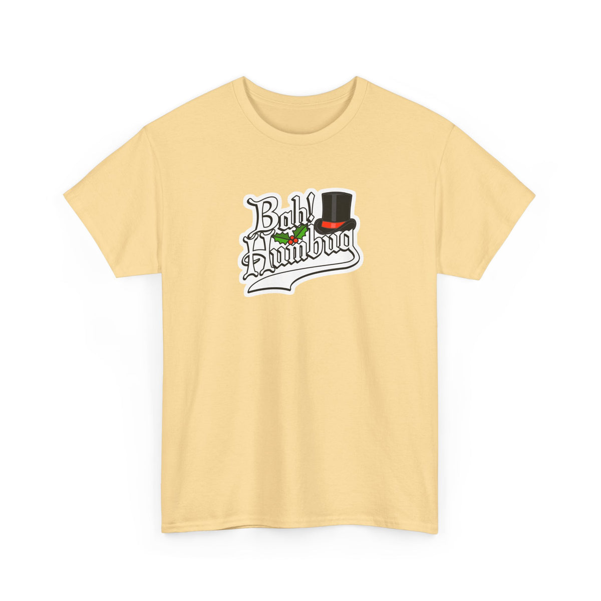 Bah Humbug Christmas Graphic Cotton T-Shirt / Tee