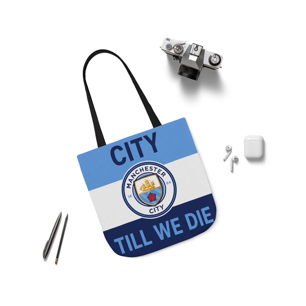 City Till We Die Unofficial Canvas Tote Bag — Manchester Football Fan Bag