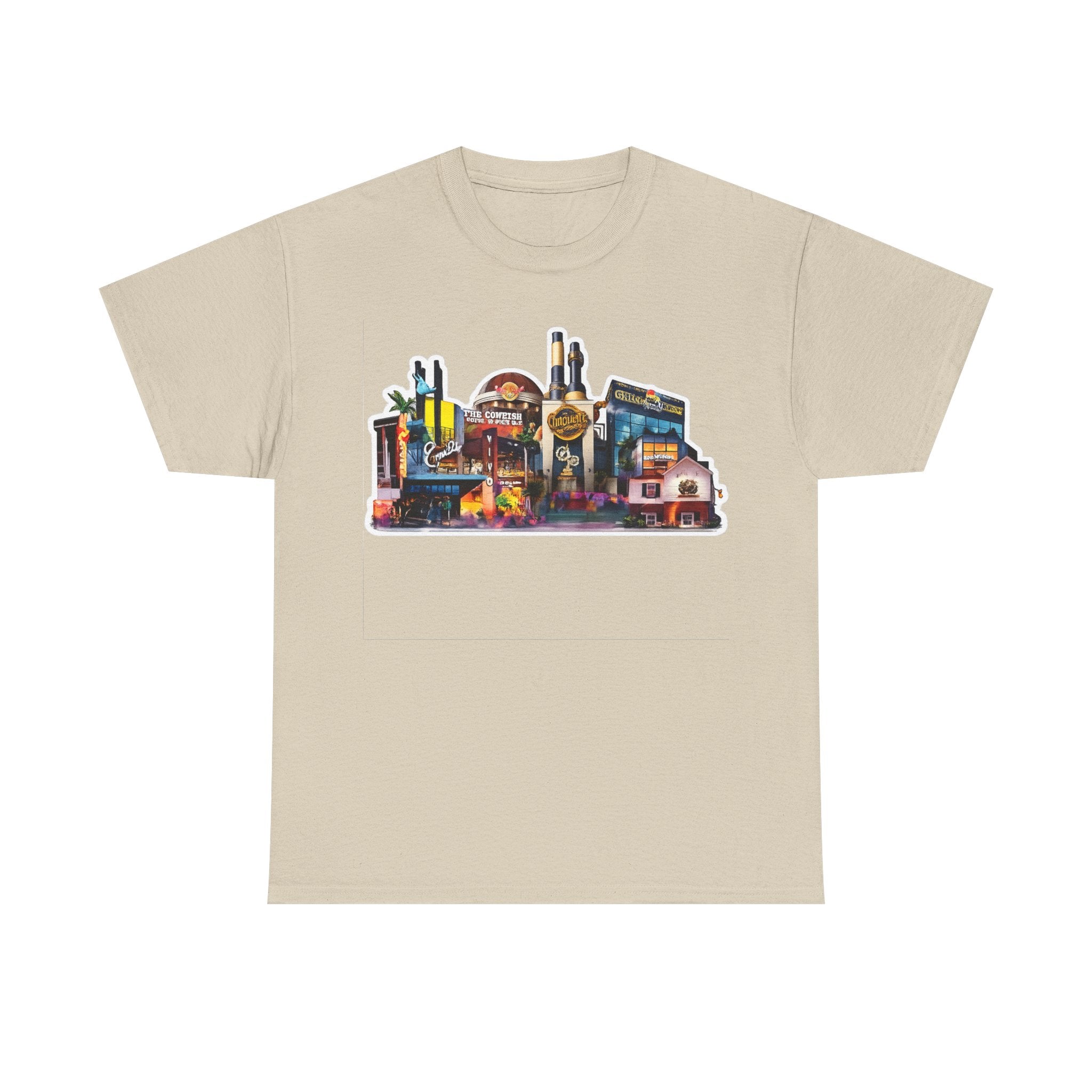 Universal Orlando Skyline T-Shirt — Neon Strip Casino Cityscape Tee