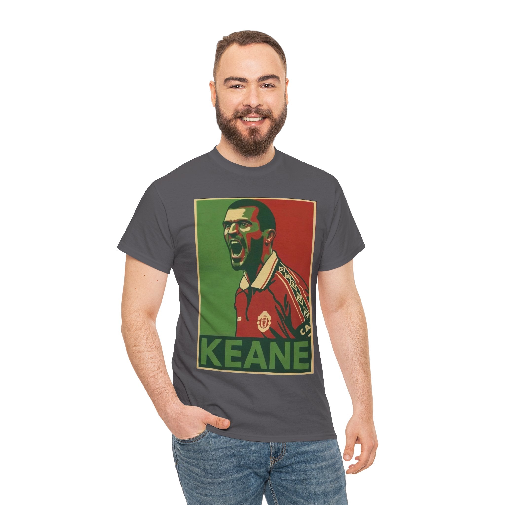 Roy Keane Manchester United Legend Retro Football Tee