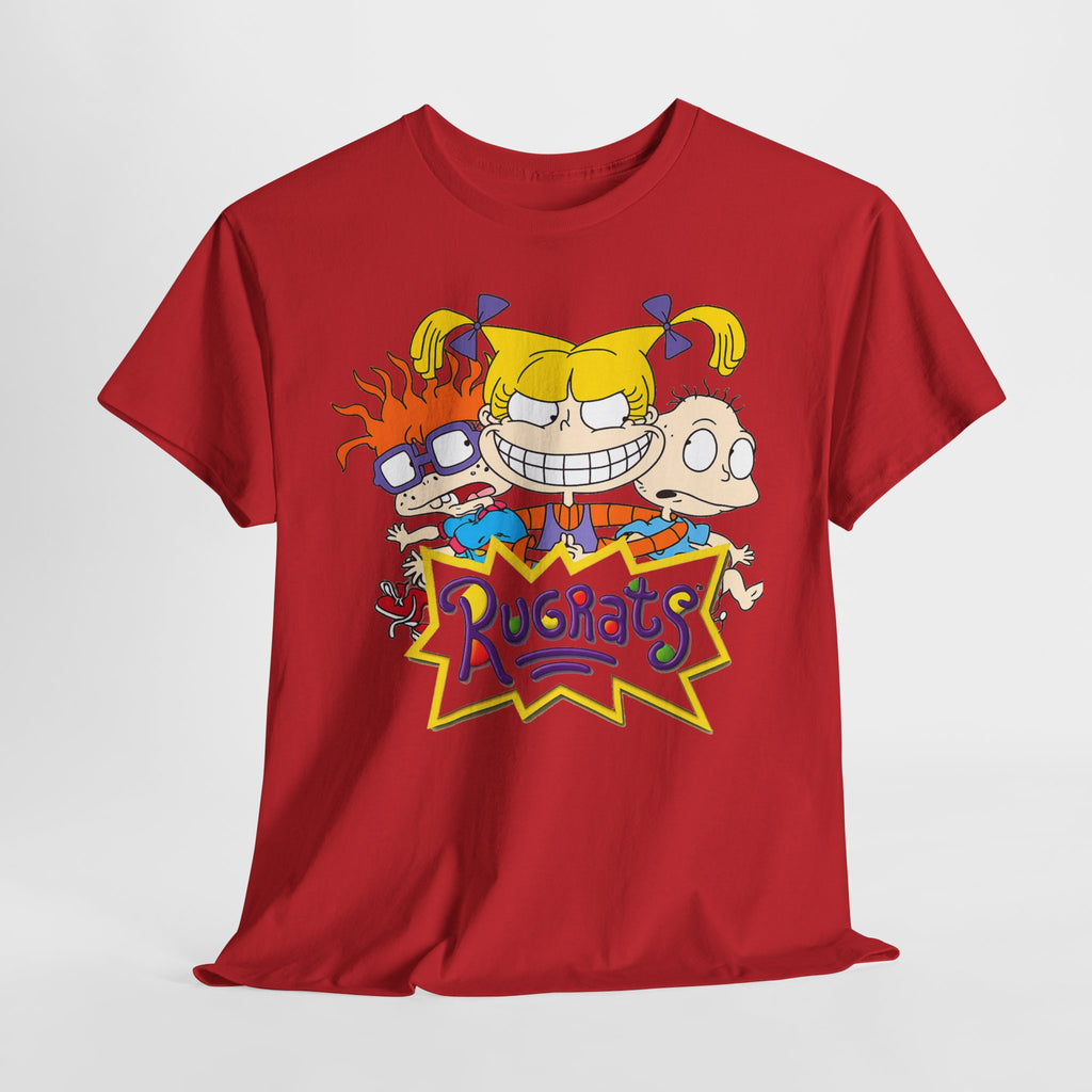 Rugrats Retro Cartoon Crewneck Tee — Colorful 90s Kids Character Design
