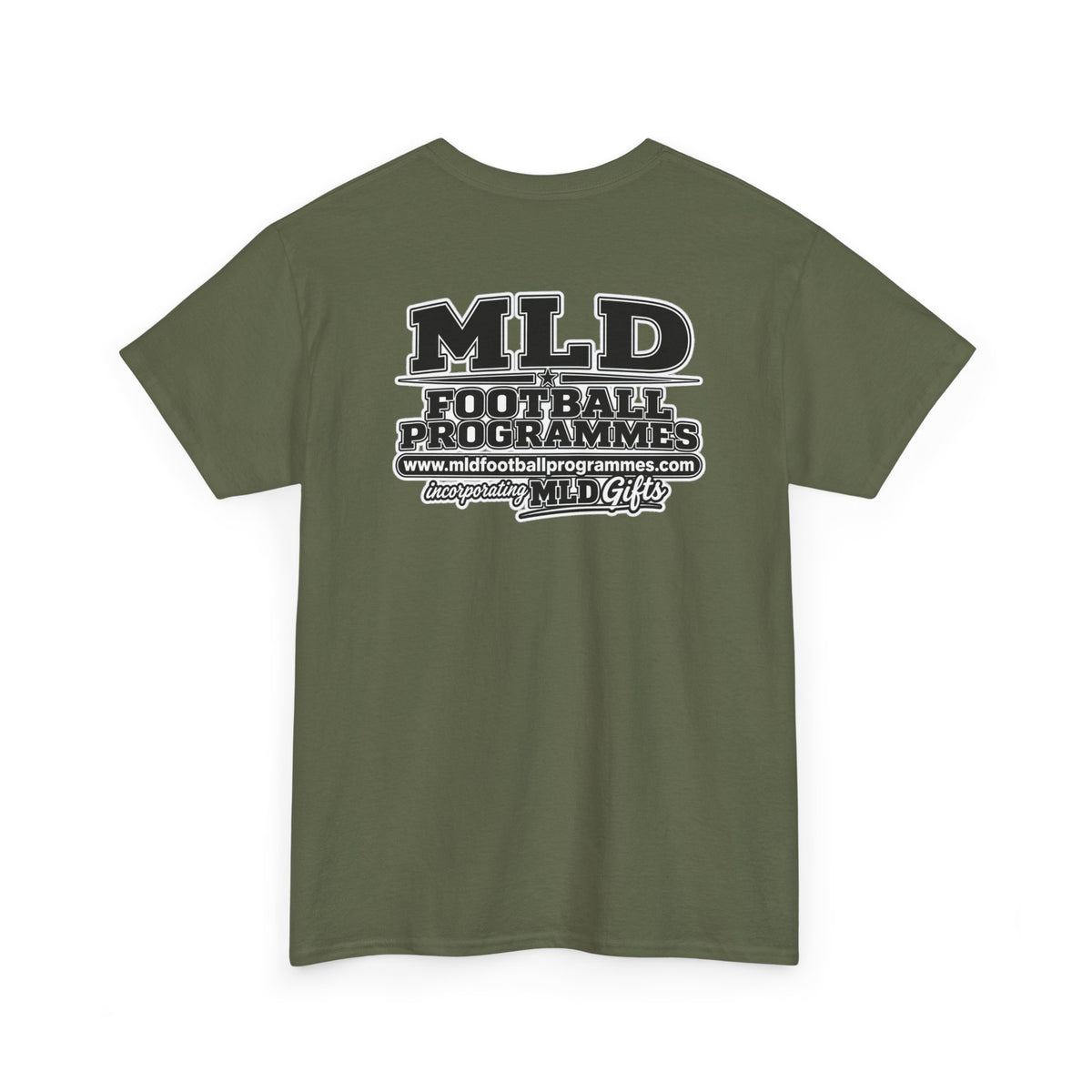 MLD Football Programmes Tee — Retro Sports Logo T-Shirt