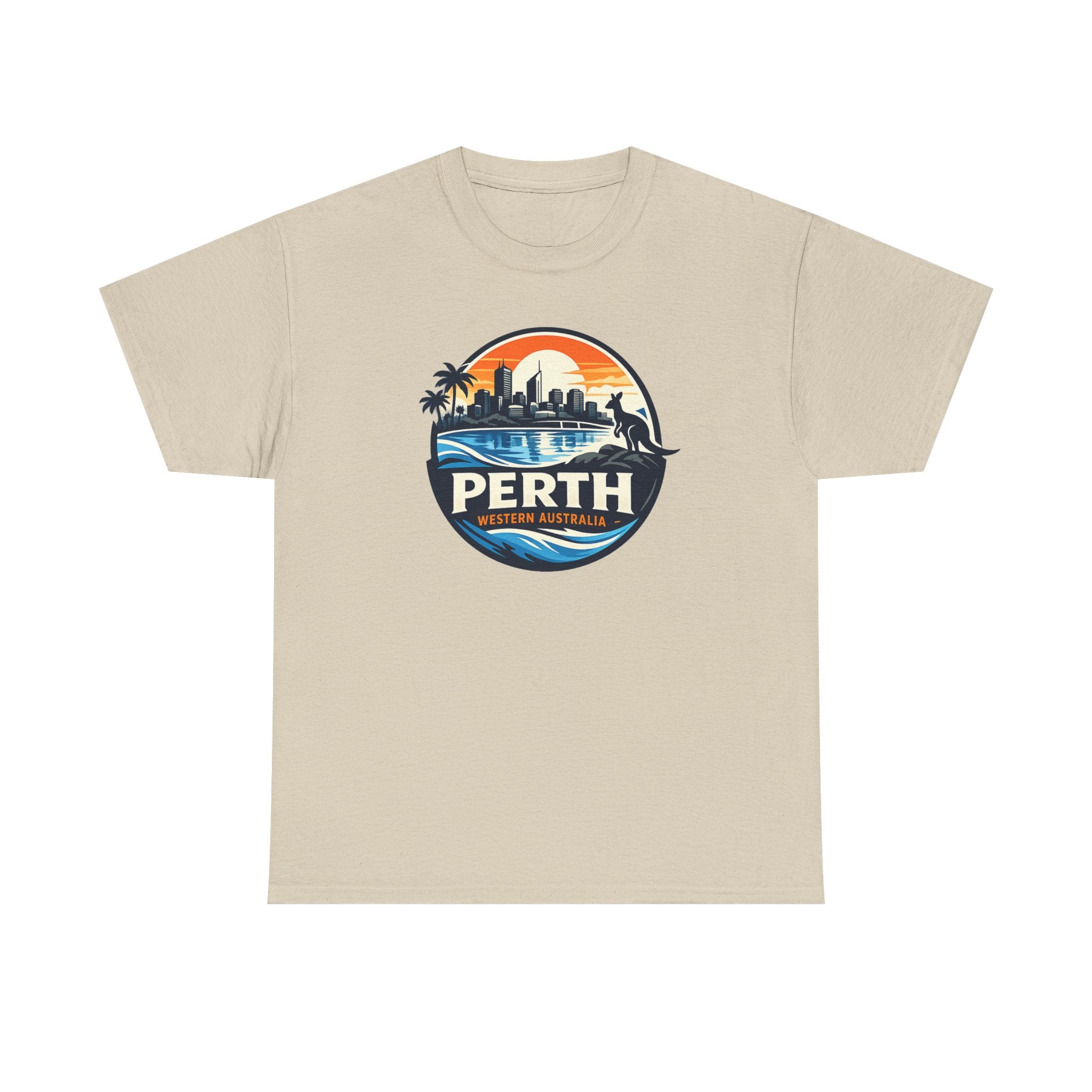 Perth Sunset Graphic Tee — Western Australia Beach Skyline T-Shirt