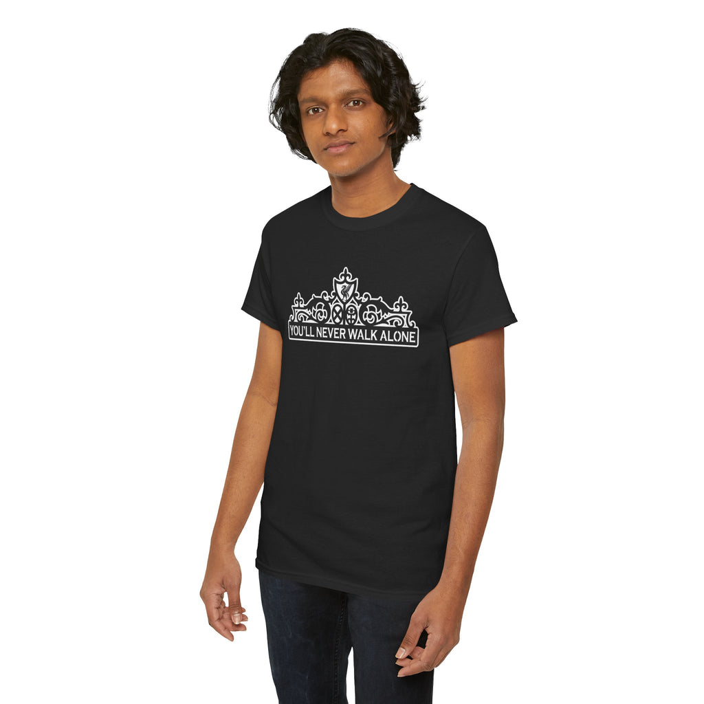 You'll Never Walk Alone T‑Shirt — Liverpool FC Crest Cotton Tee
