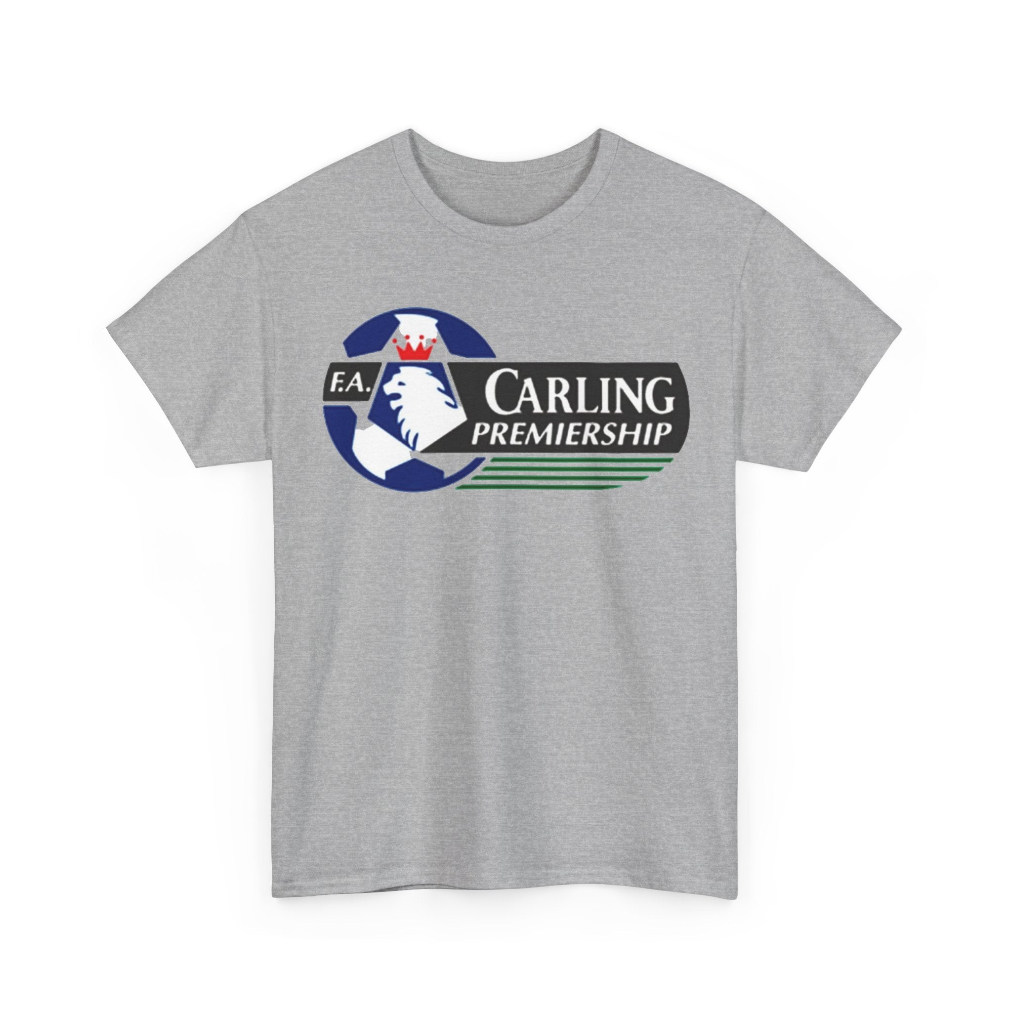 Carling Premiership Soccer Logo Tee — Vintage Football T‑Shirt