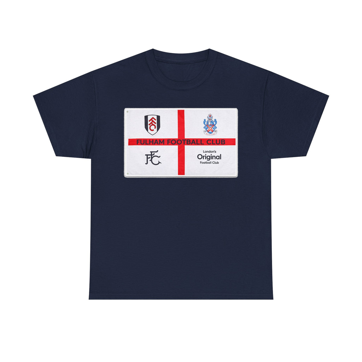 Fulham Football Club Crest Tee — St George’s Cross Football Shirt