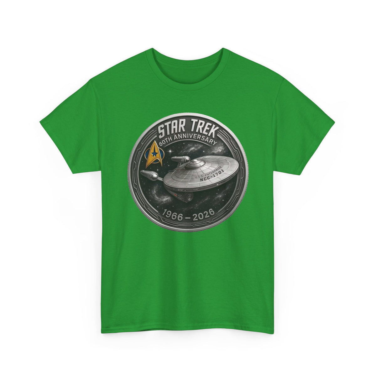 Star Trek 55th Anniversary Cotton T-Shirt – USS Enterprise 1966–2021 Graphic Shirt