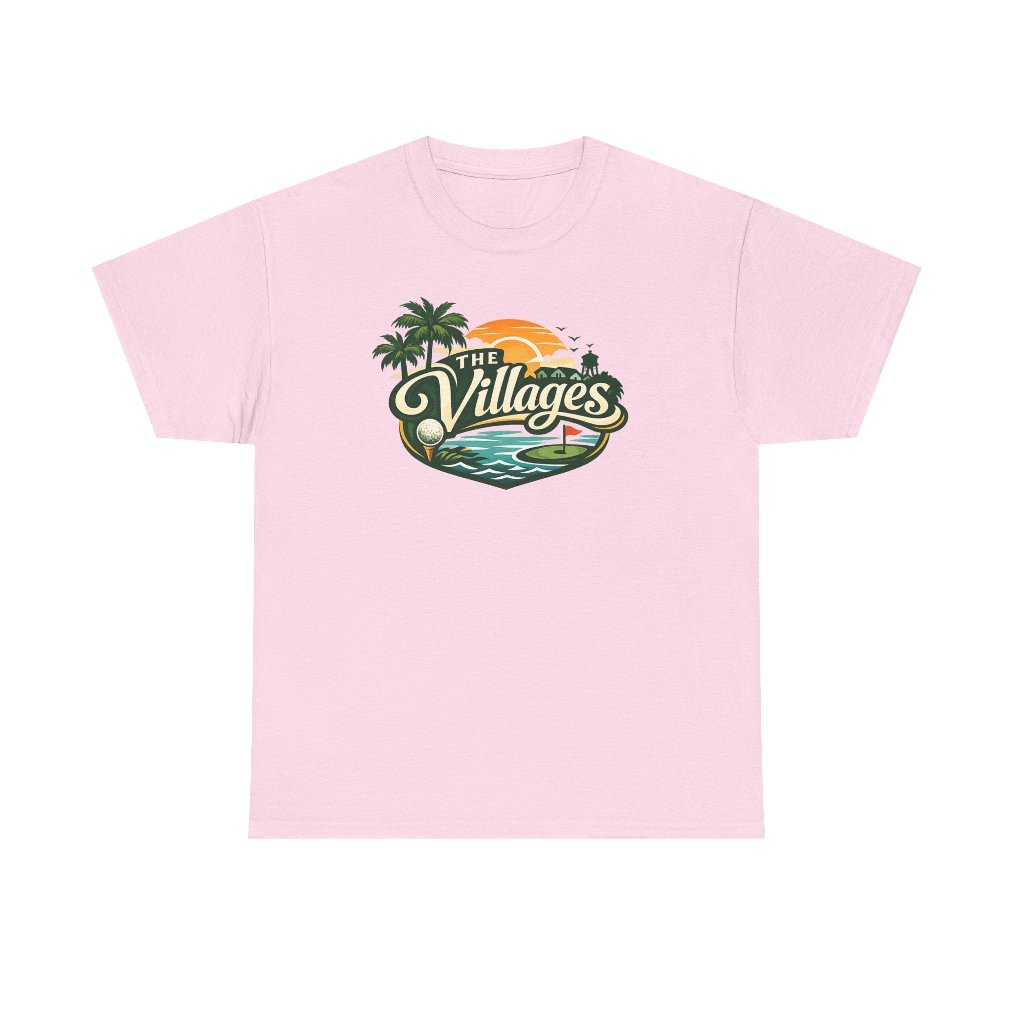 The Villages of Florida Sunset Logo Tee - Florida Palm Beach Retro T-Shirt