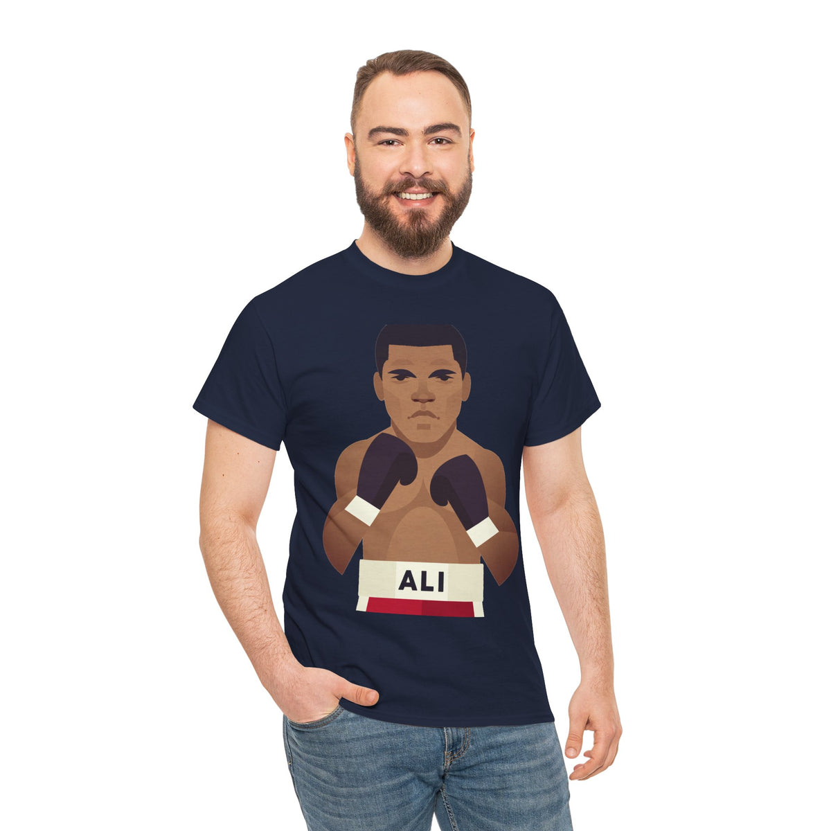 Muhammad Ali Boxing Champion Cotton T-Shirt