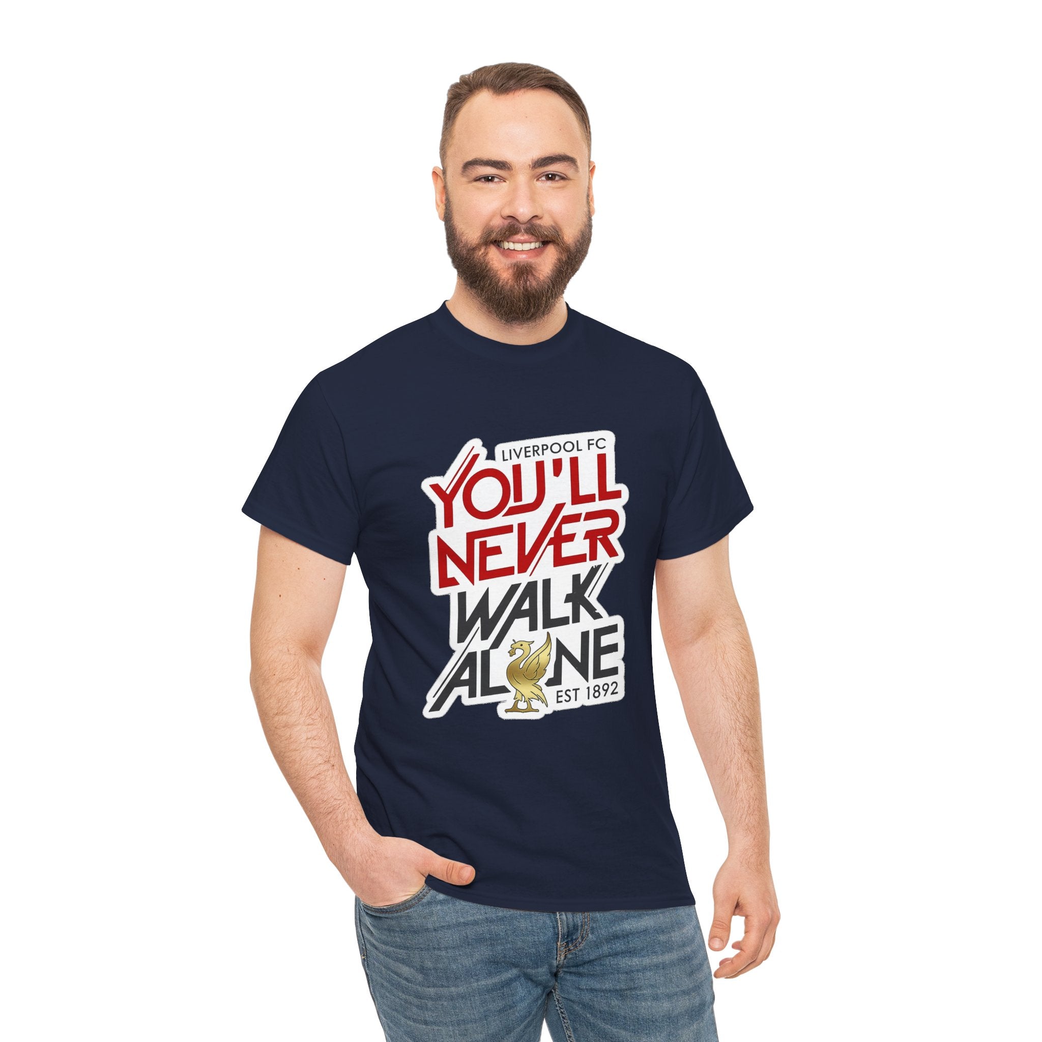 Liverpool You'll Never Walk Alone Cotton T-Shirt — Liverpool FC Fan Tee