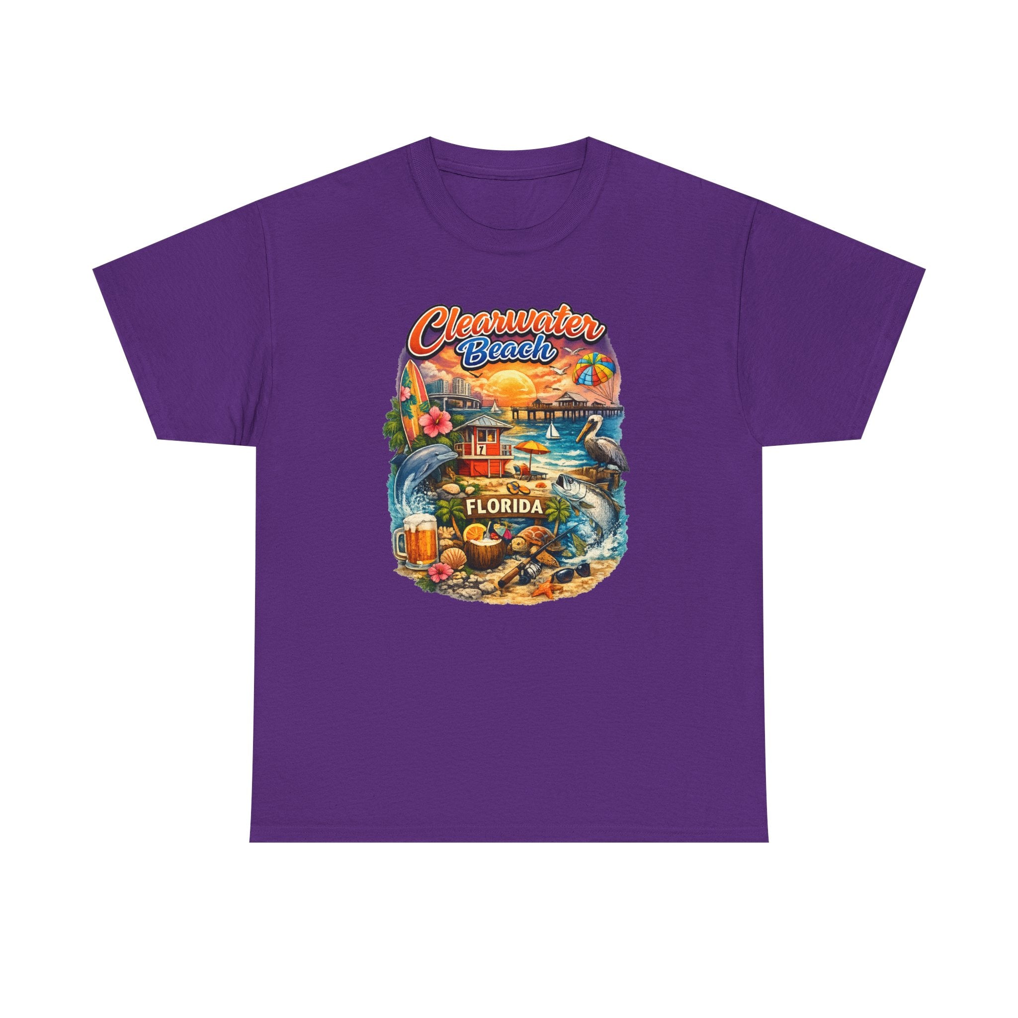 Clearwater Beach Florida Vintage Vacation T-Shirt