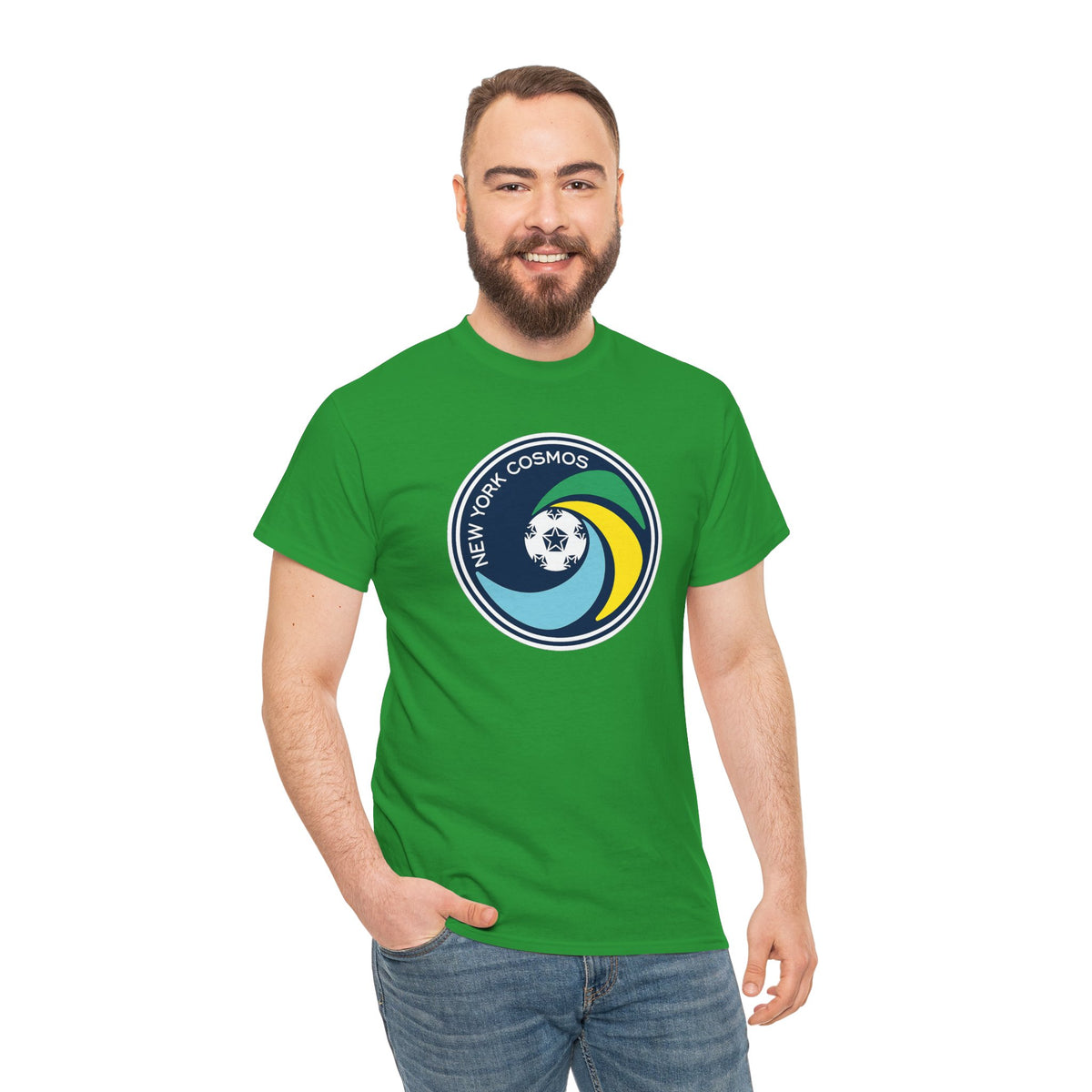 New York Cosmos Retro Logo Cotton T‑Shirt — Vintage Soccer Tee