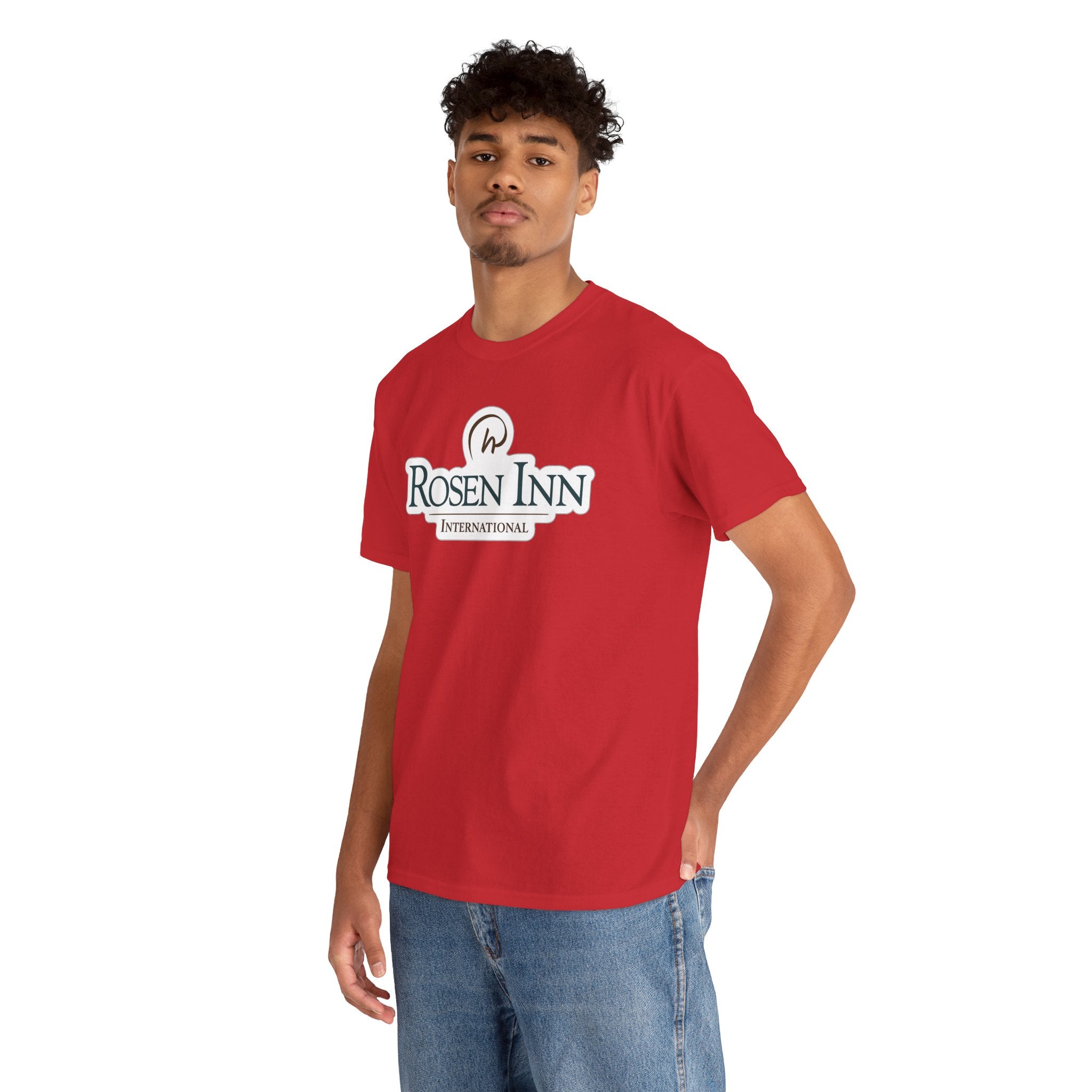 Rosen Inn International Inspired Logo Cotton T-Shirt Tee