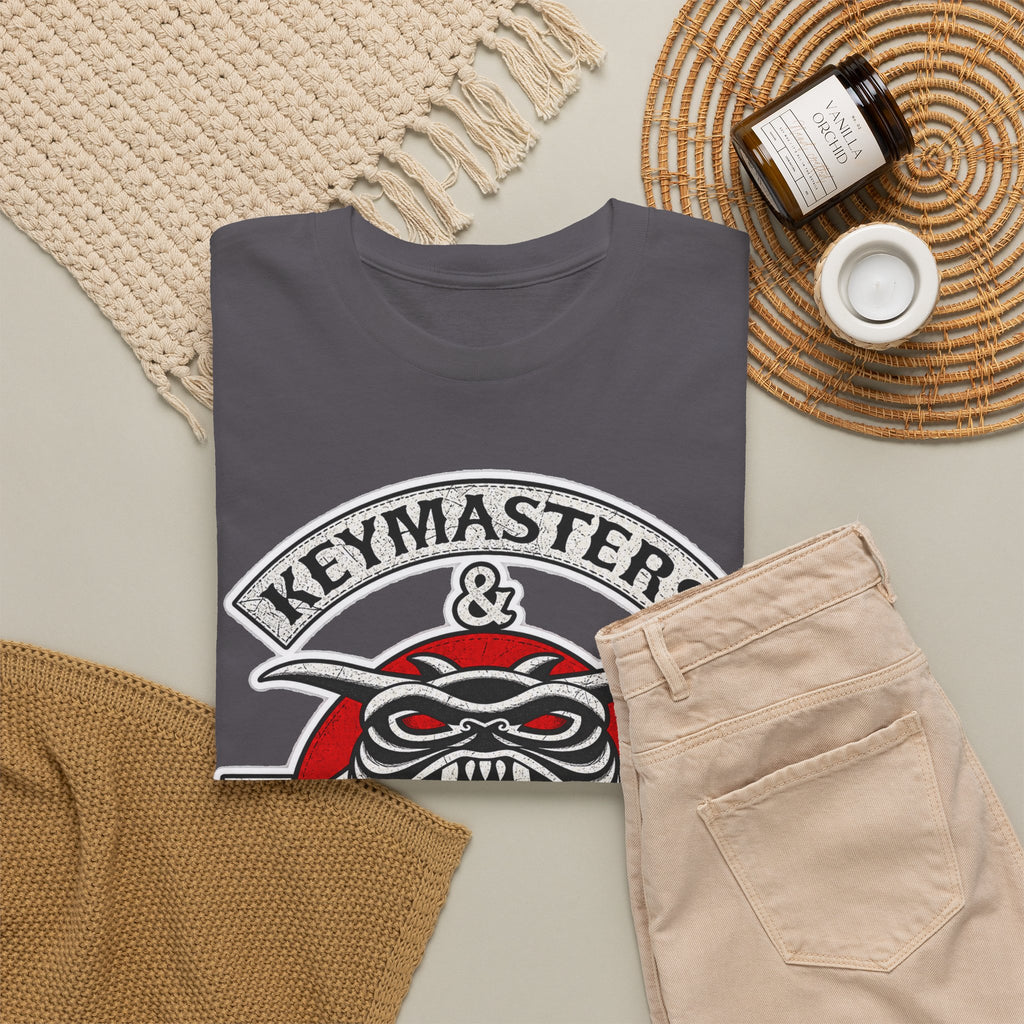 Keymasters & Gatekeepers Tee — Retro Demon Key Emblem Shirt (Since 1984)