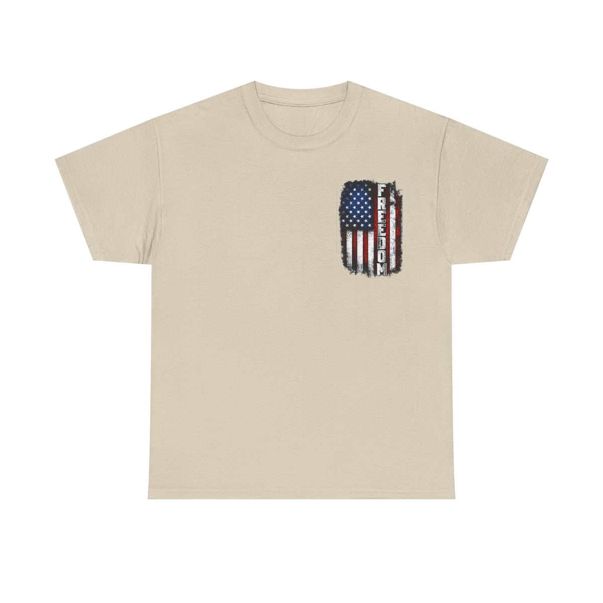 Freedom American Flag T-Shirt — Distressed USA Patriotic Tee