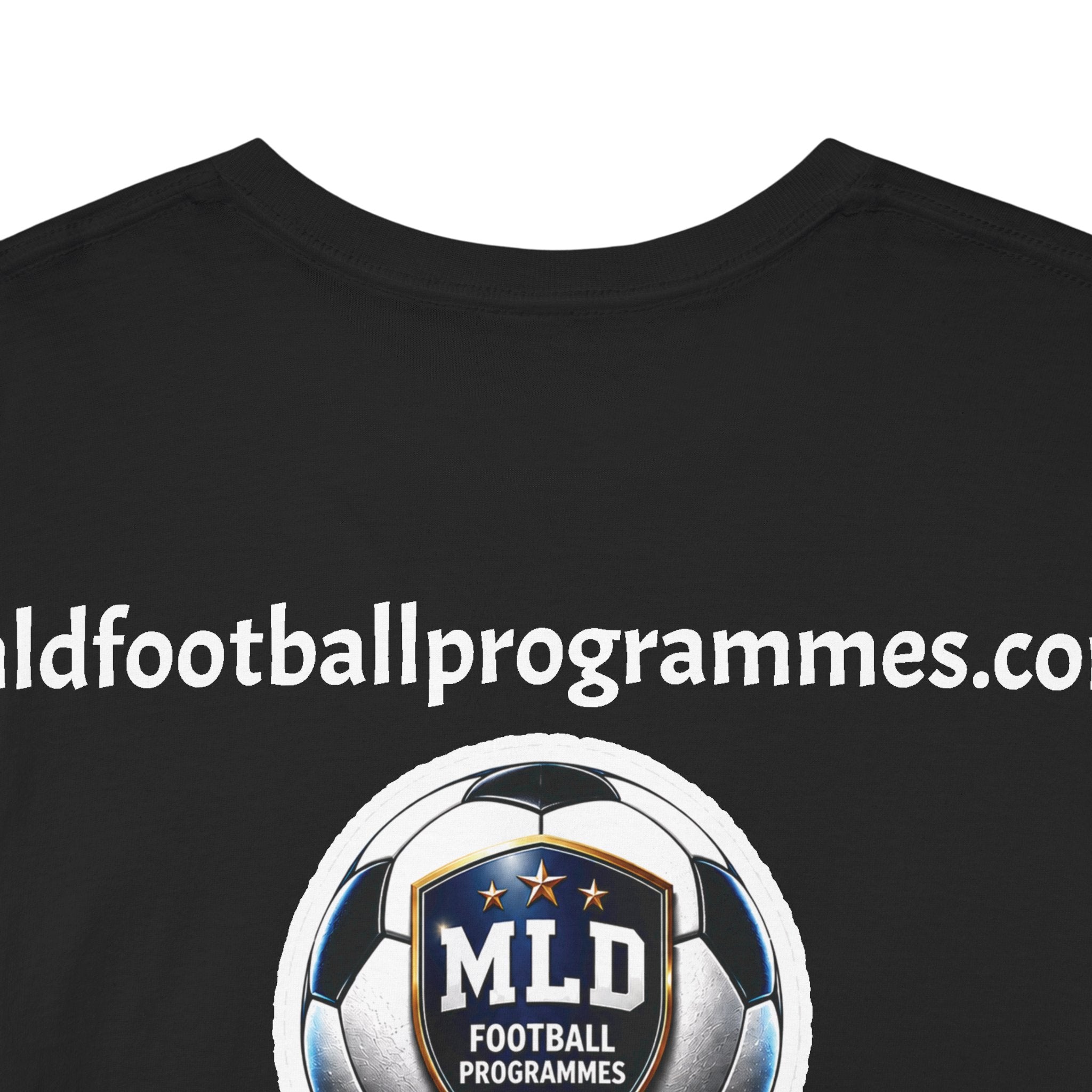 MLD Football Programmes Tee — Vintage Sports Logo Cotton T‑Shirt