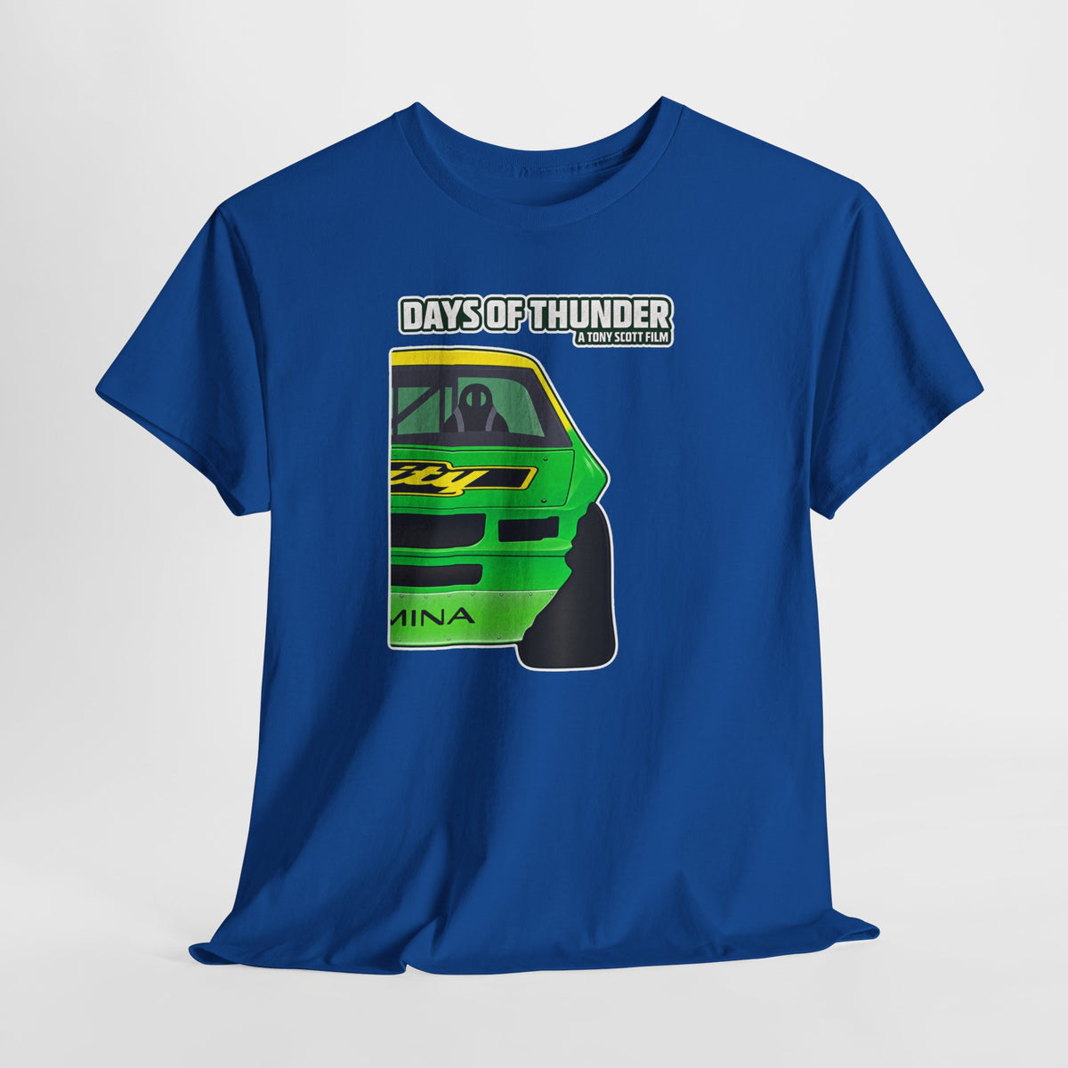 Days of Thunder Racing Car T‑Shirt — Retro Green Muscle Car Tee