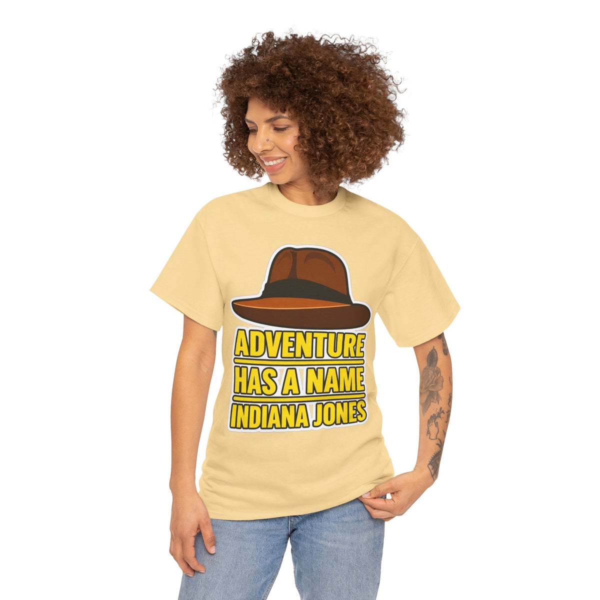 Adventure Has a Name Indiana Jones Graphic Cotton T-Shirt