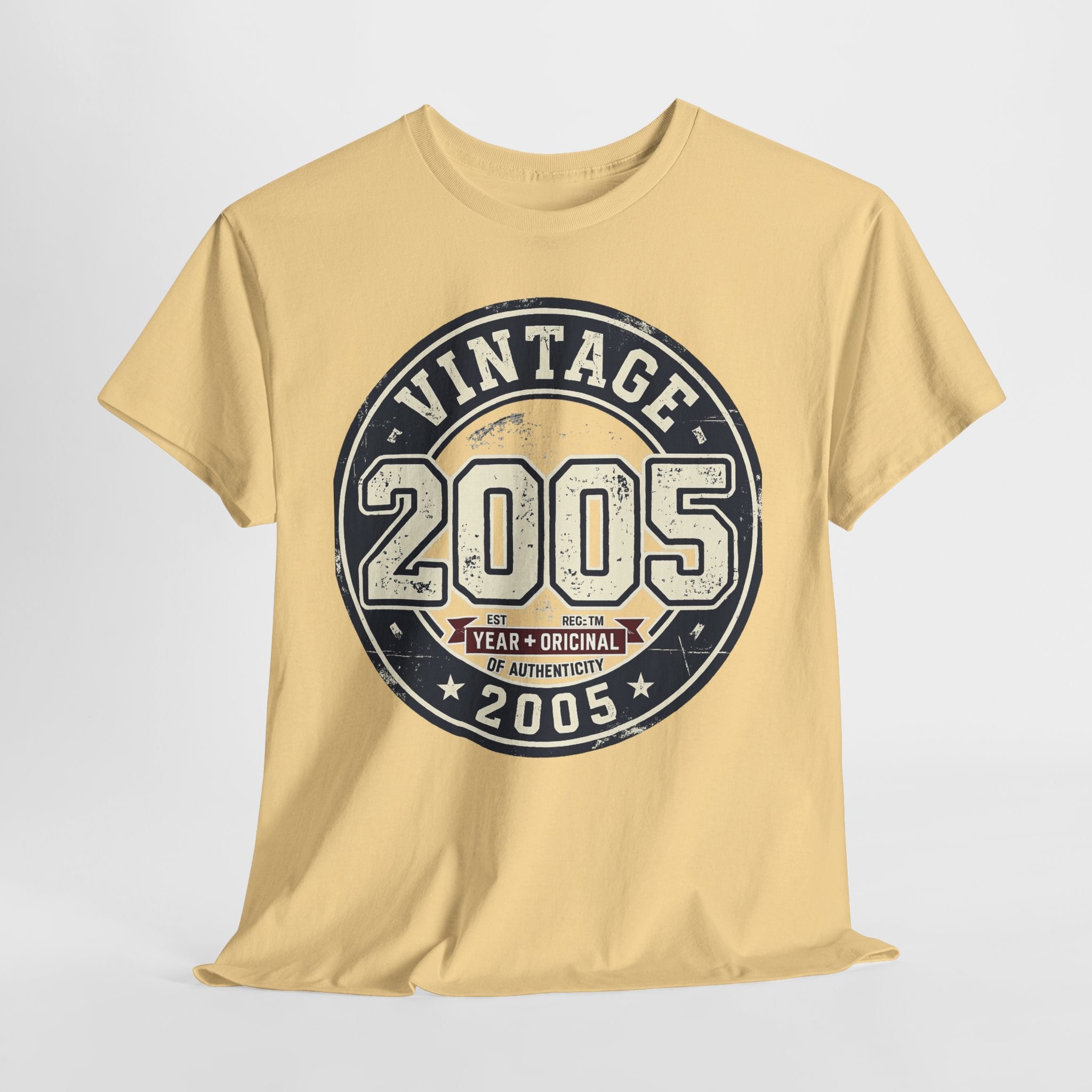 Vintage 2005 T-Shirt — Retro Birth Year Graphic Tee