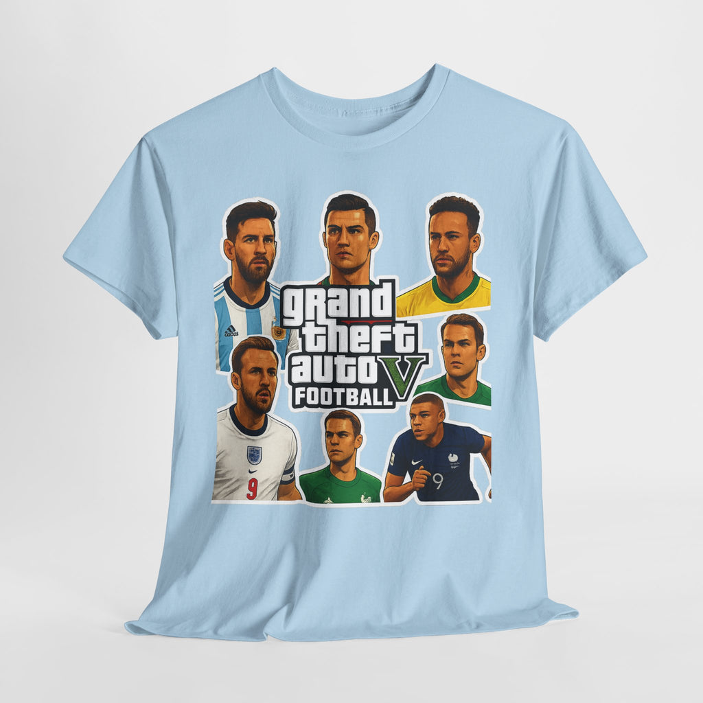 Graphic Tee — 'Grand Theft Auto V Football' Soccer Players Collage Shirt