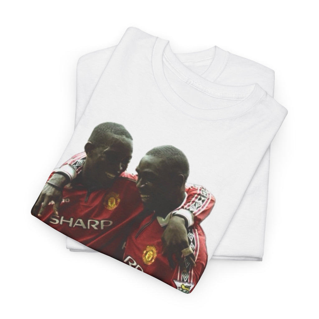 Yorke & Cole Manchester United Soccer Legends Graphic Tee — 'Yorke Cole' Retro Football Shirt