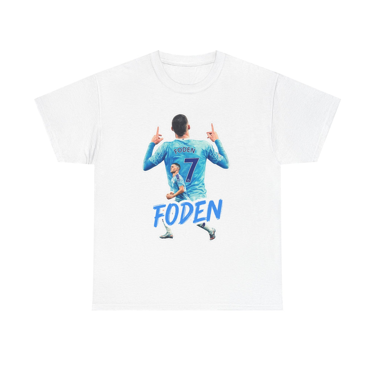 Phil Foden #7 Soccer T‑Shirt — Manchester City Fan Jersey Tribute