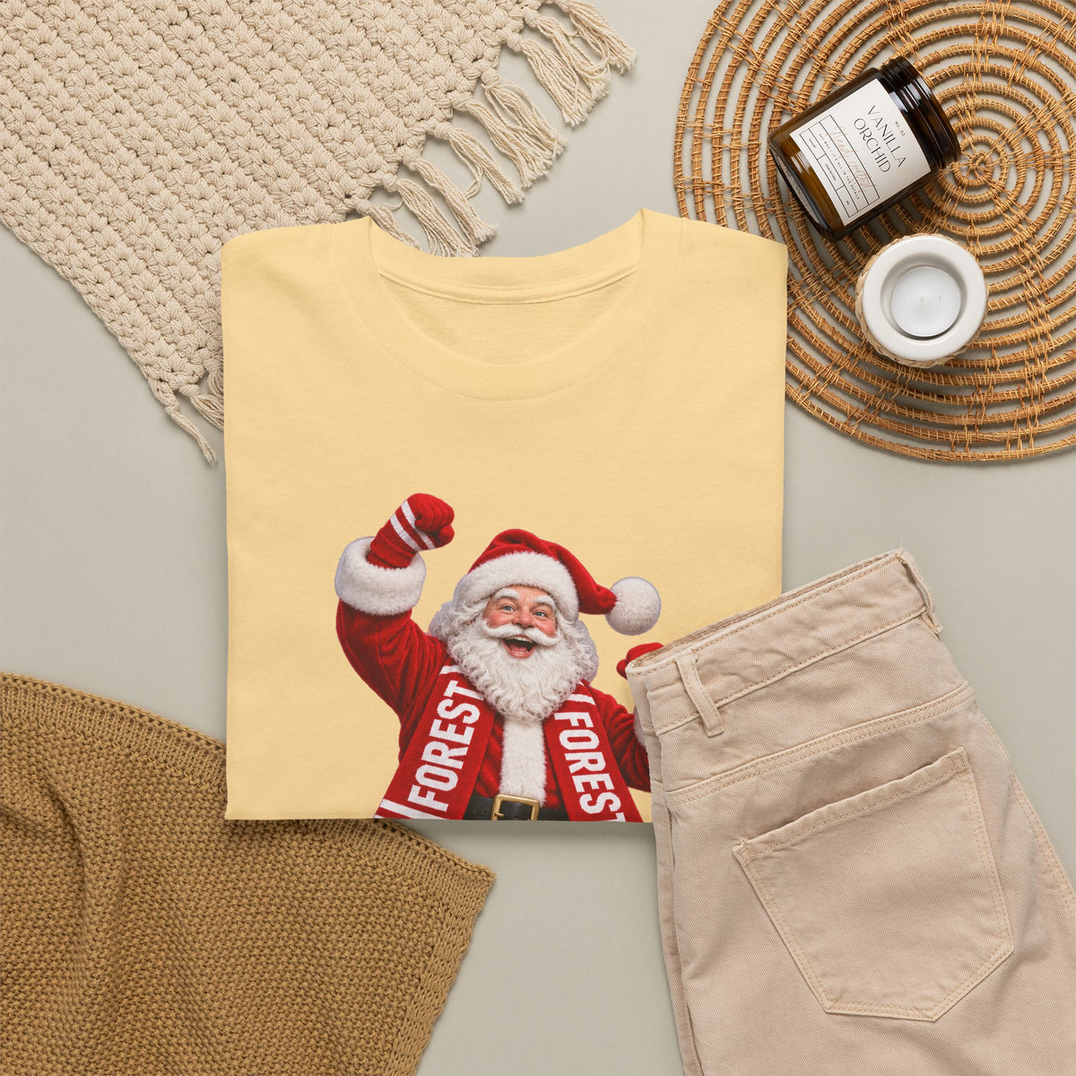 Nottingham Forest Santa Claus Dancing T‑Shirt — Vintage Christmas Holiday Tee