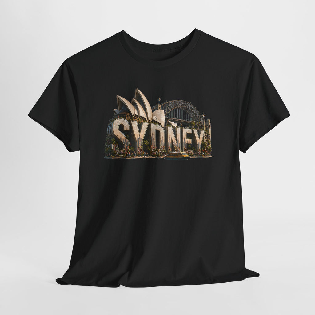 Sydney Landmark T‑Shirt — Vintage Sydney Opera House & Harbour Bridge Tee