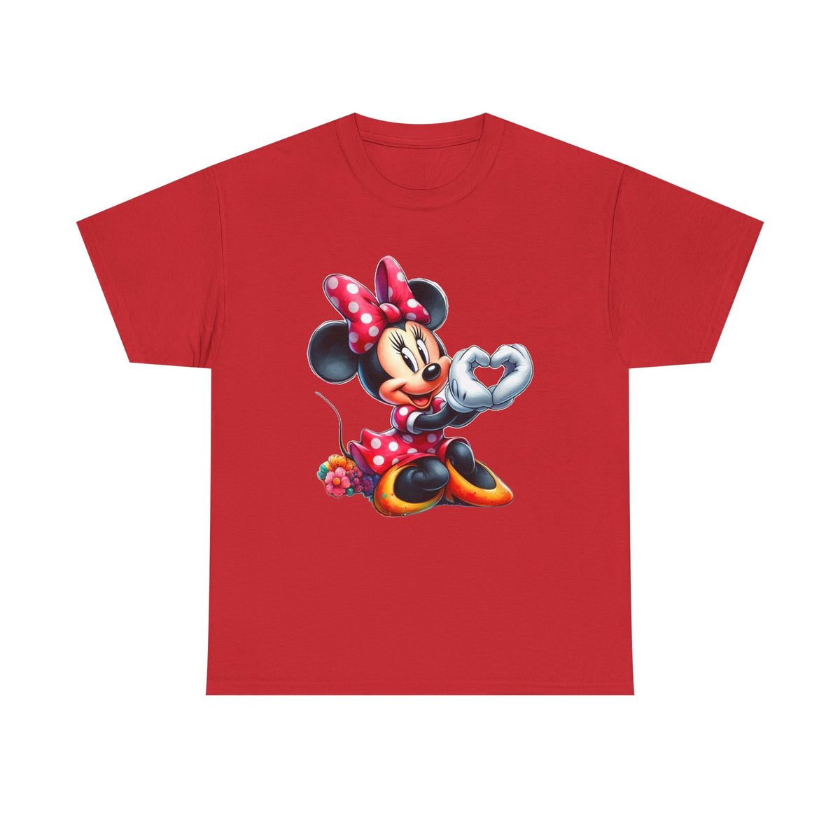 Minnie Mouse Character Heart Graphic Tee