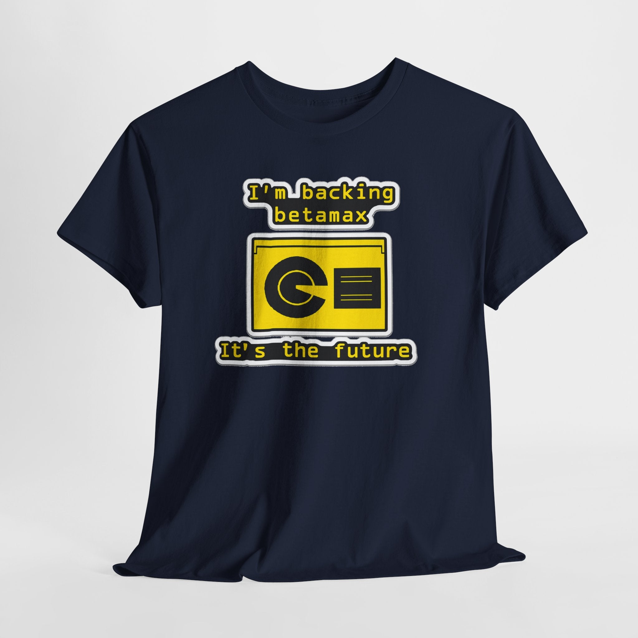 Betamax Retro Tee — "I’m backing betamax, it’s the future" Vintage Cassette T-Shirt