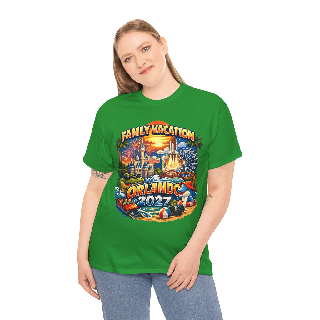 Family Vacation Orlando 2027 T-Shirt — Vintage Theme Park Souvenir Tee