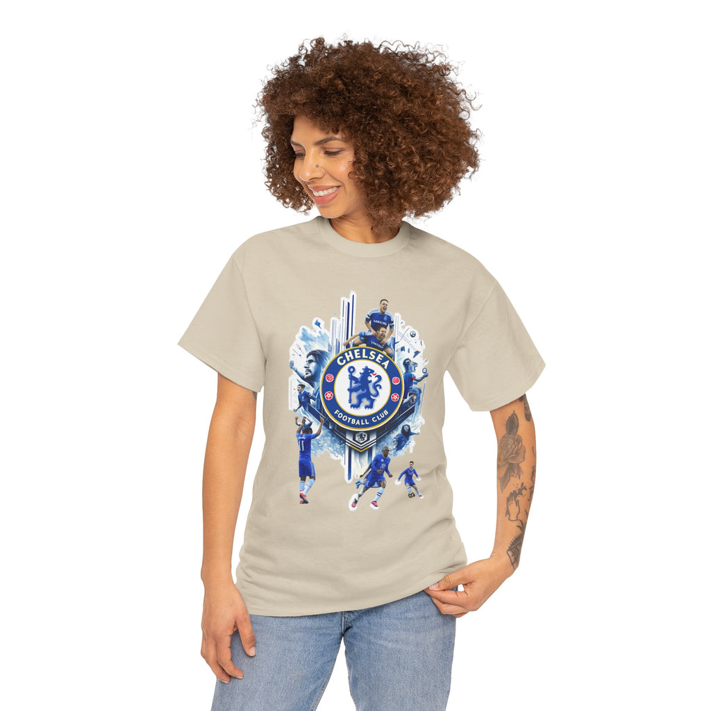 Chelsea FC Crest Players T-Shirt — Blue Football Fan Tee