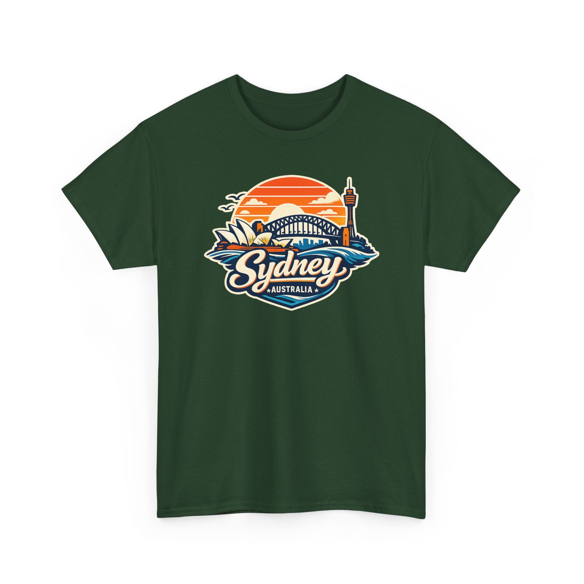 Sydney Australia Sunset Tee — Vintage Coastal Travel T‑Shirt