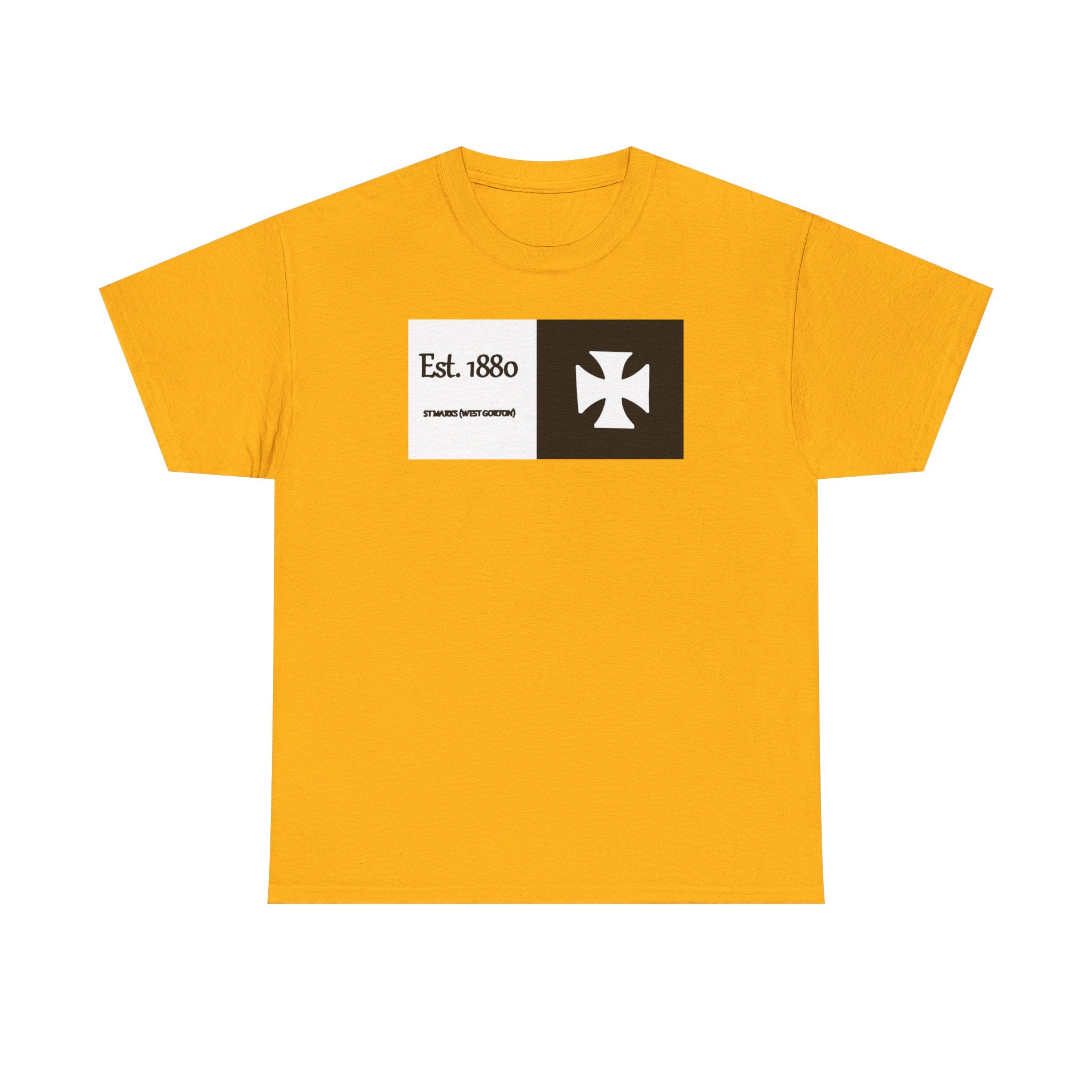 ST Mark's West Gorton (Manchester City) Est. 1880 Cross Logo T-Shirt