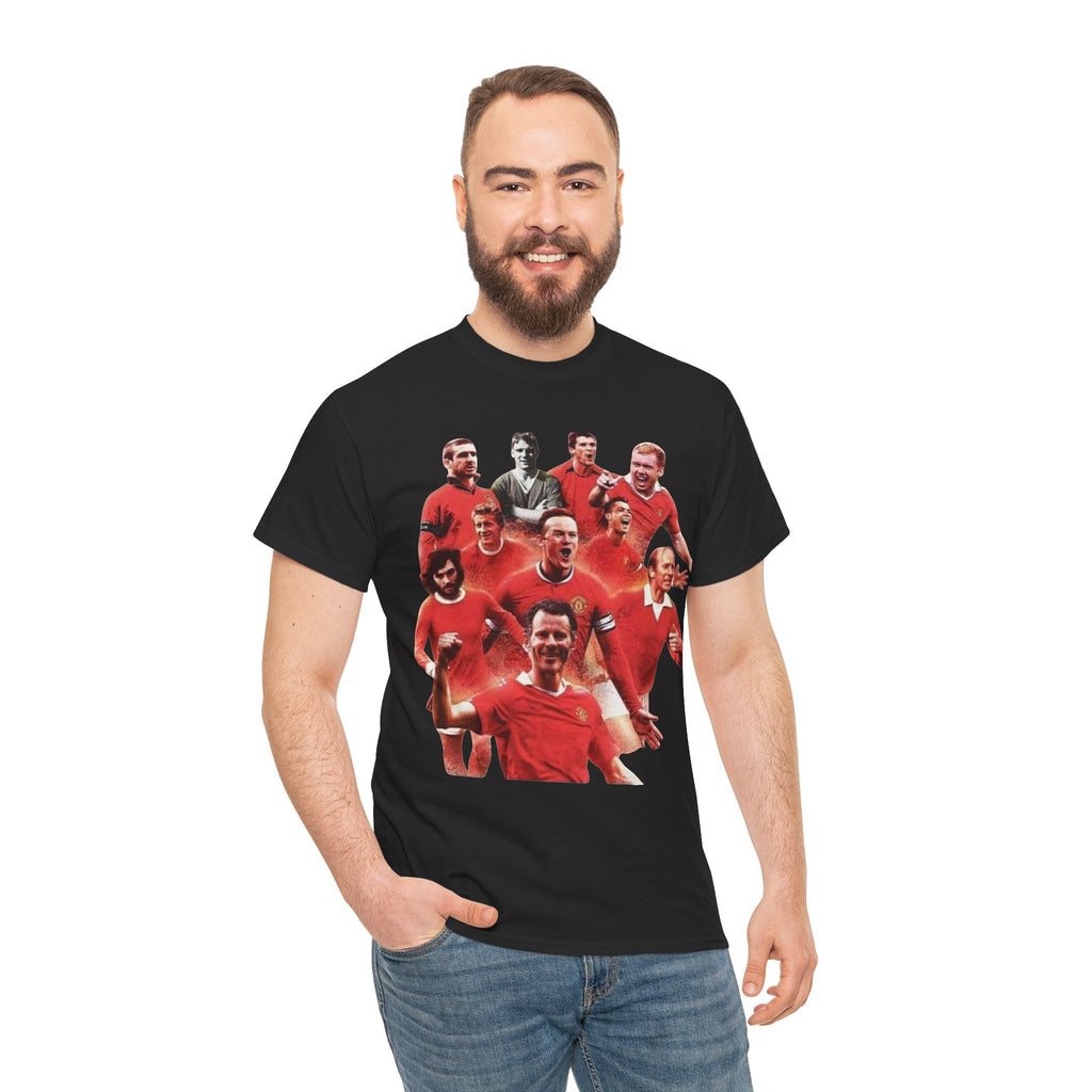 Manchester United Legends T‑Shirt — Retro Team Collage Football Tee