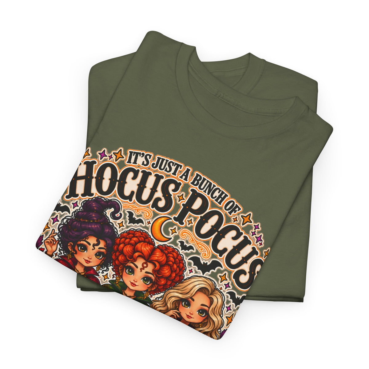 Hocus Pocus Witch Tee — "It's Just a Bunch of #HocusPocus" Halloween T-Shirt