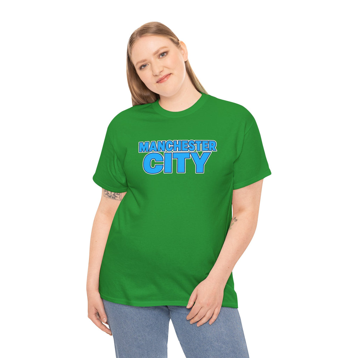 Manchester City T‑Shirt — Retro Blue Logo Tee