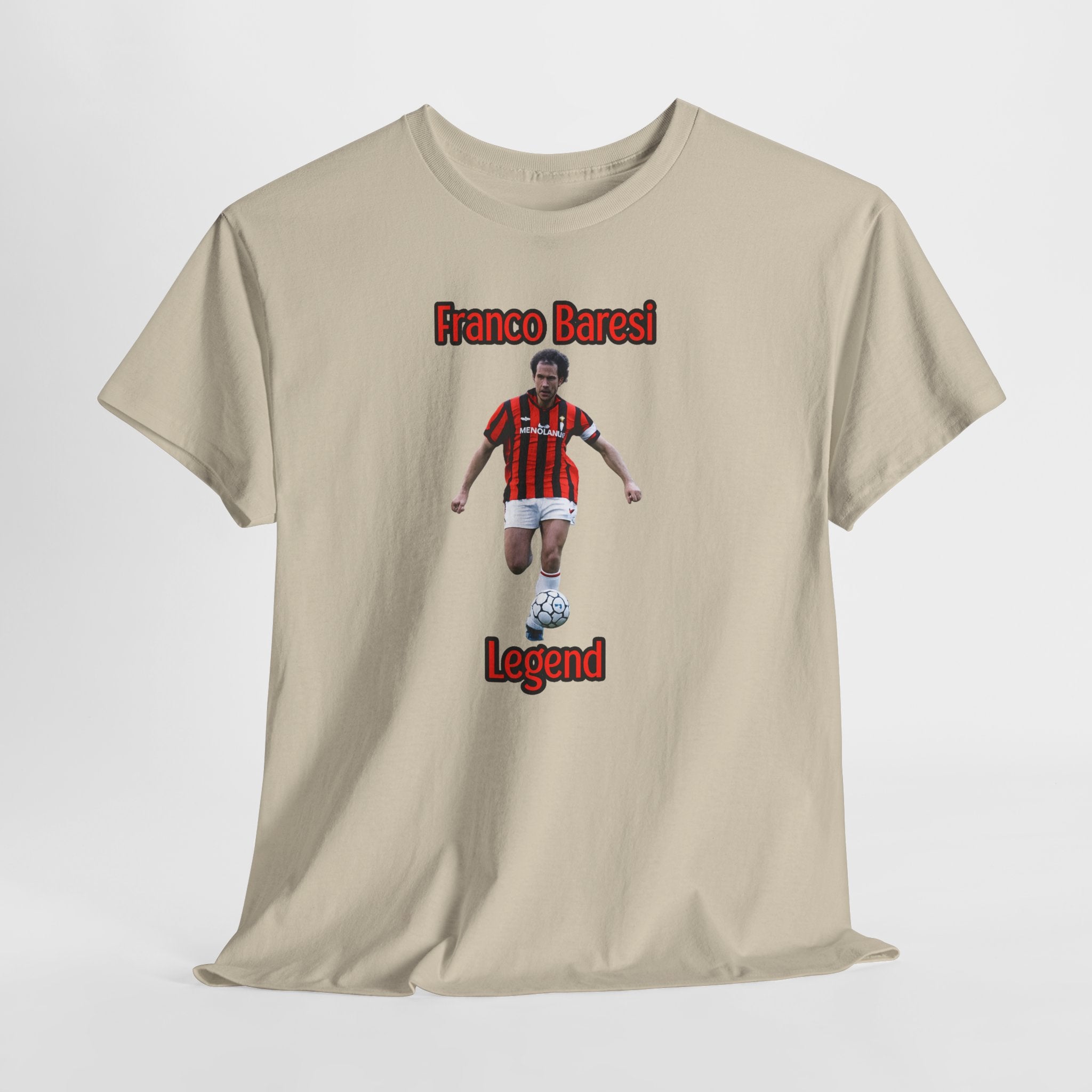 Franco Baresi Legend Tee — AC Milan Retro Soccer Graphic T-Shirt