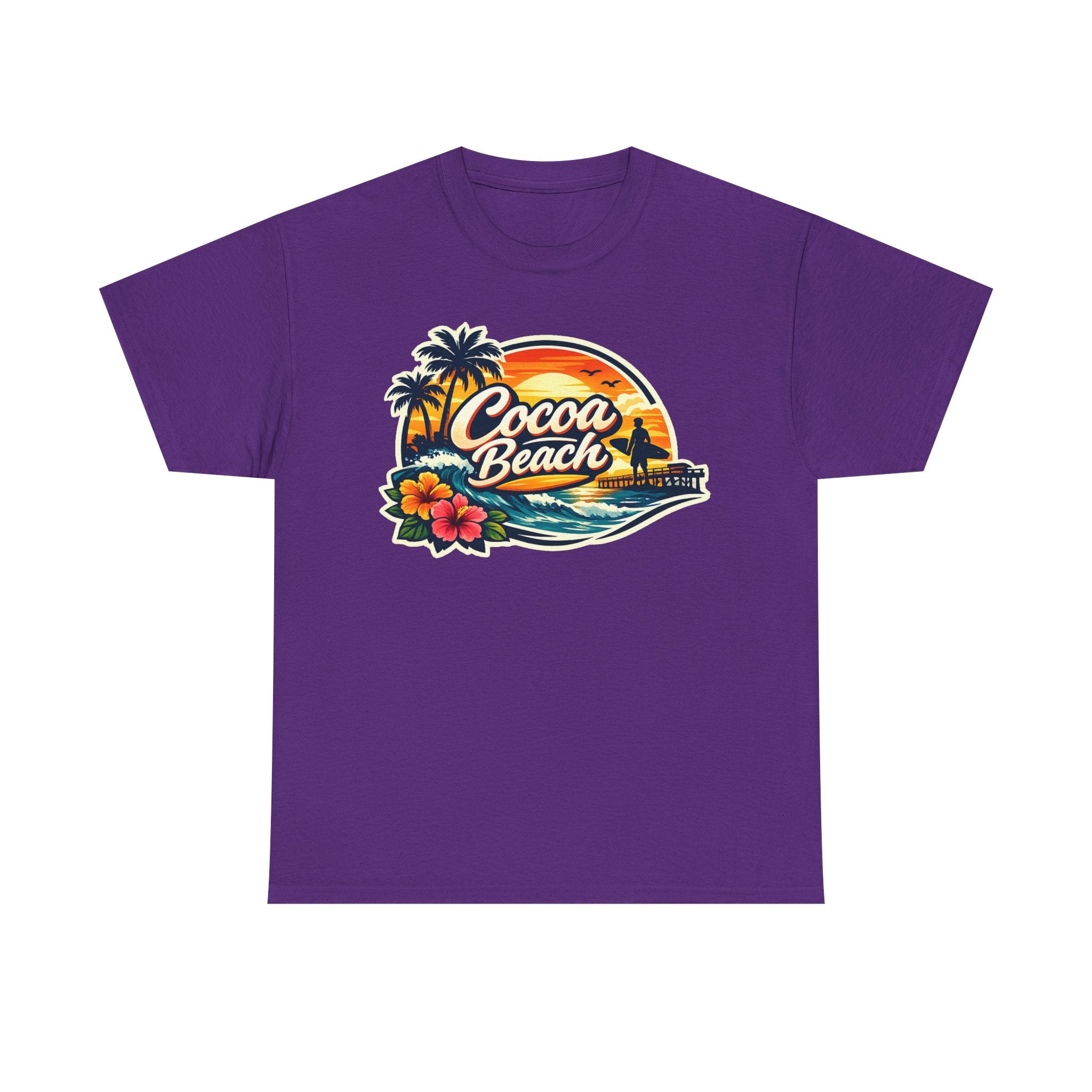 Cocoa Beach Vintage Sunset T-Shirt