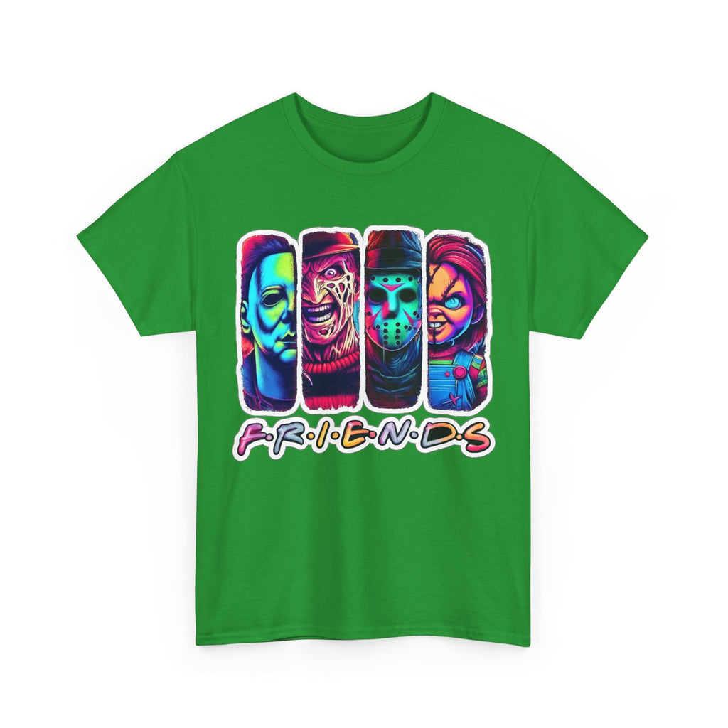 Halloween Horror Icons "Friends" T-Shirt — Neon Retro Slasher Tee