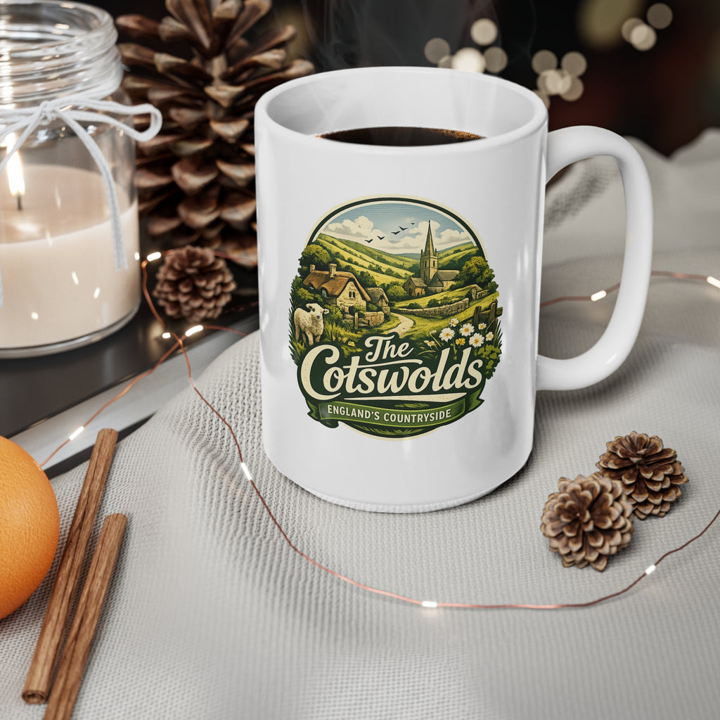 Cotswolds Scenic Coffee Mug — England Countryside 11oz & 15oz