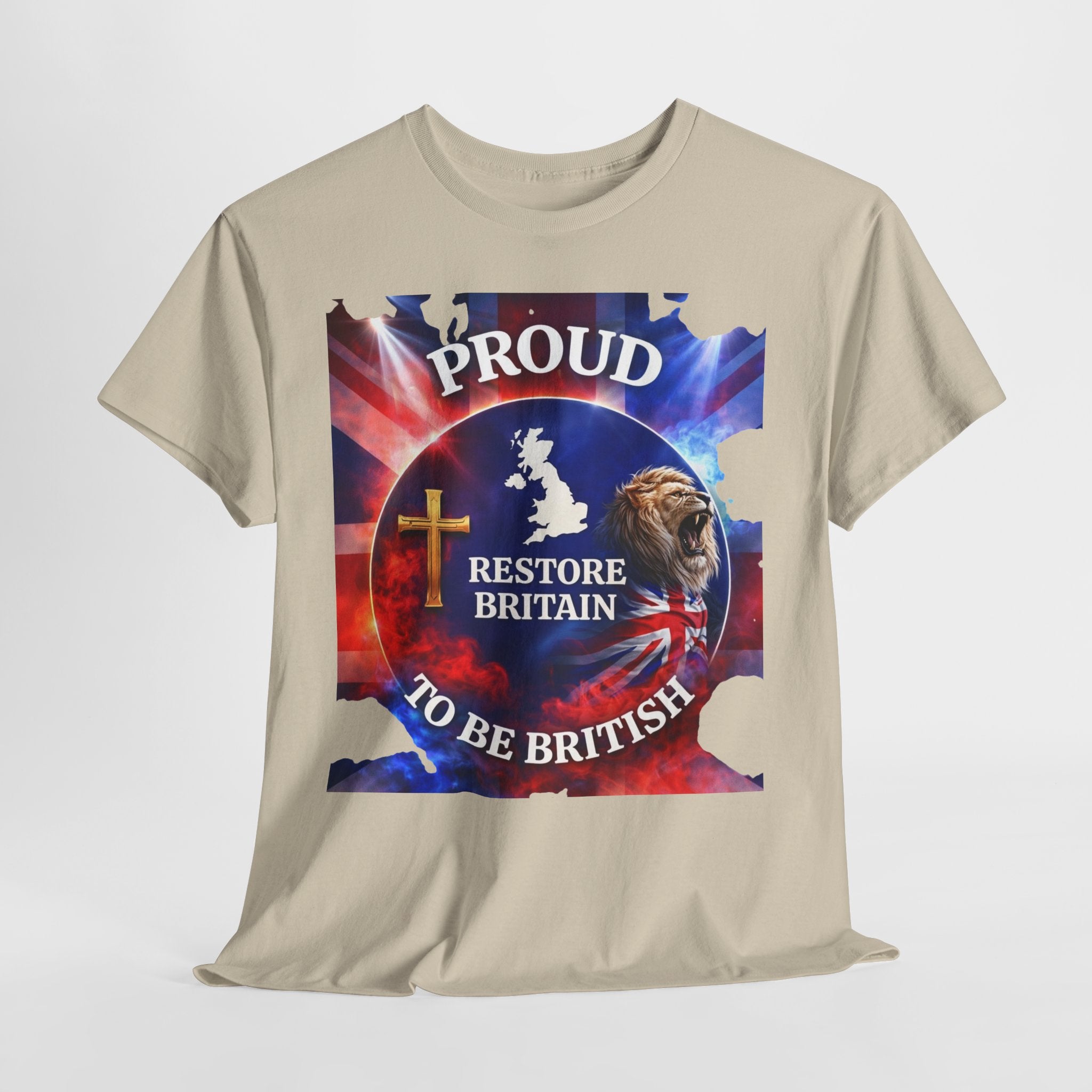 Proud to Be British Restore Britain Cotton T‑Shirt