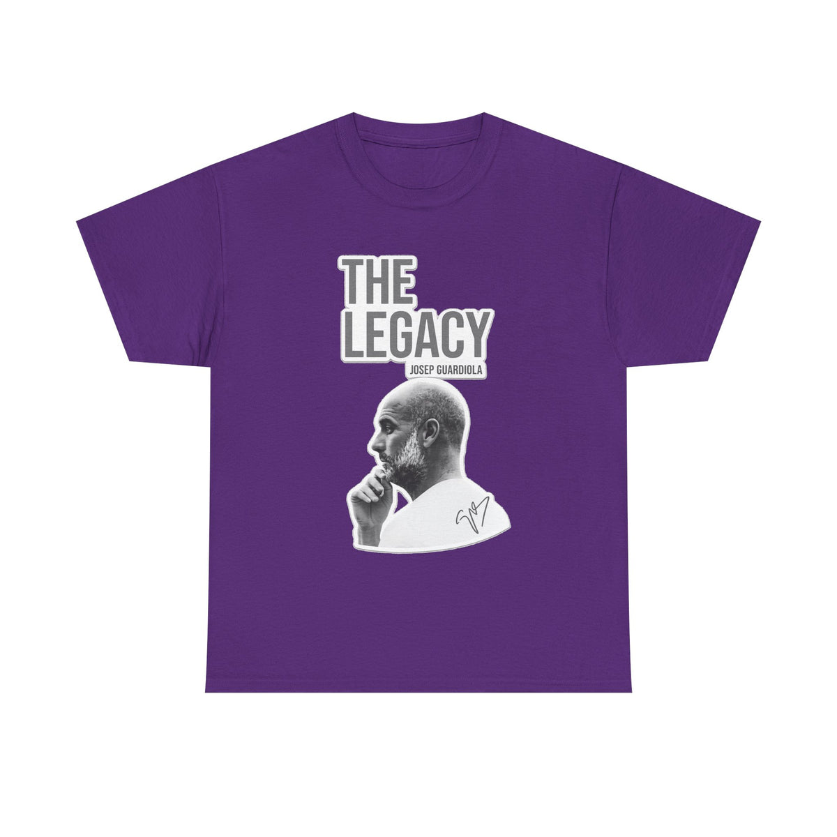 Pep Guardiola Manchester City The Legacy Tee — Inspirational Portrait Graphic T-Shirt