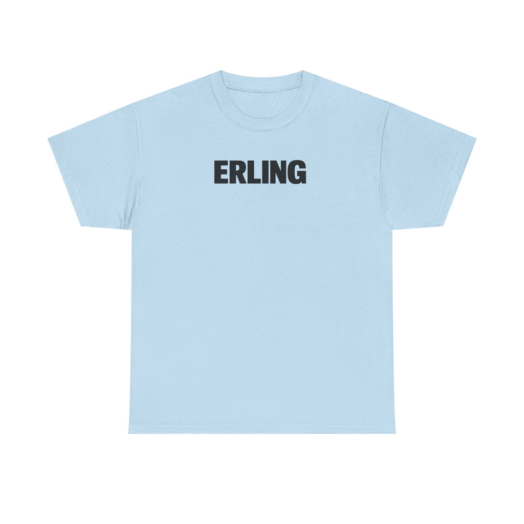 Erling Haaland Name Tee — Minimalist White Graphic T-Shirt