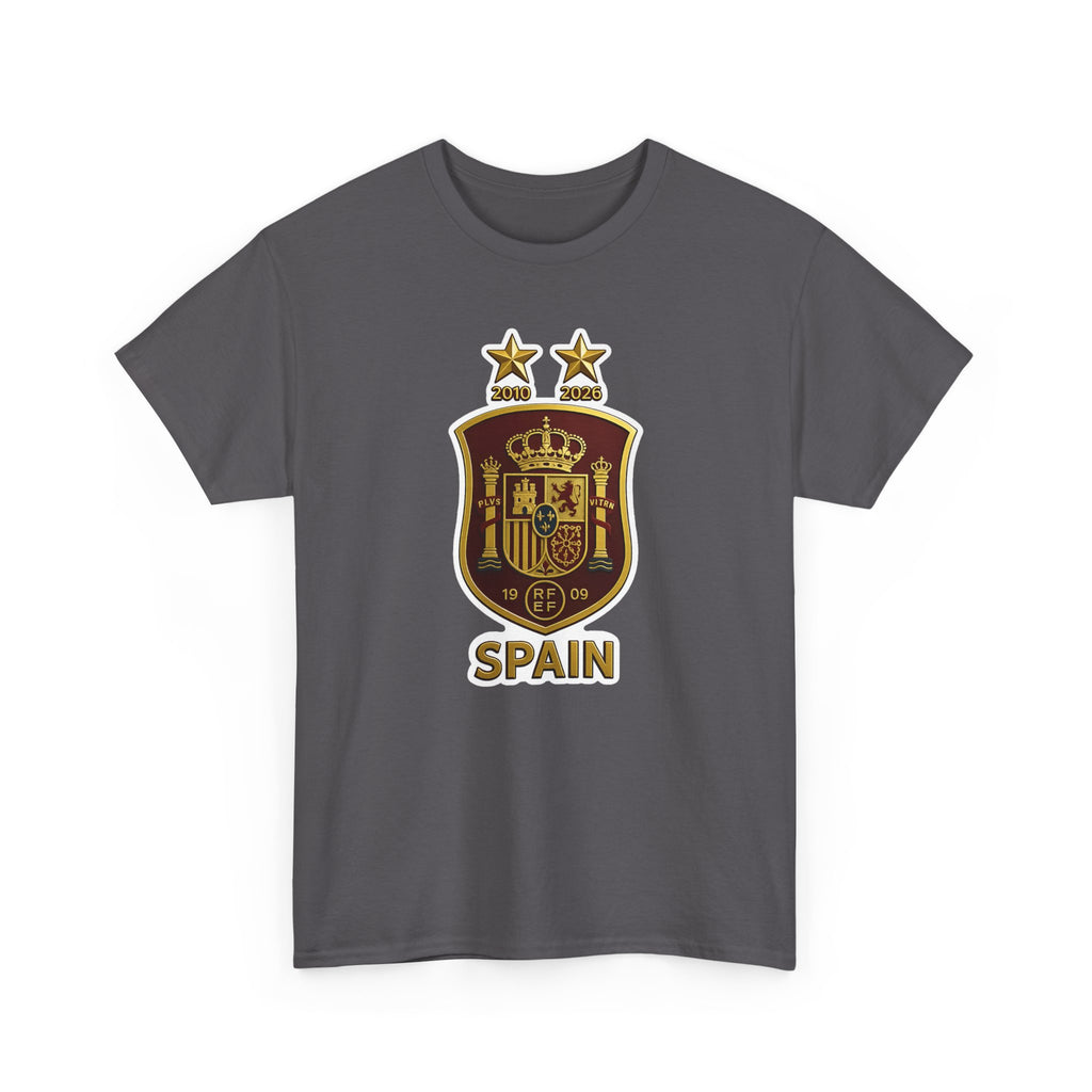 Spain Crest T-Shirt — Vintage Spanish Soccer Shield Tee