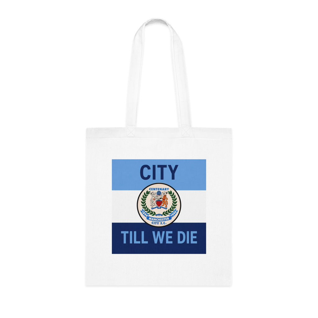 City Till We Die Cotton Tote - Football Fan Flag Tote Bag