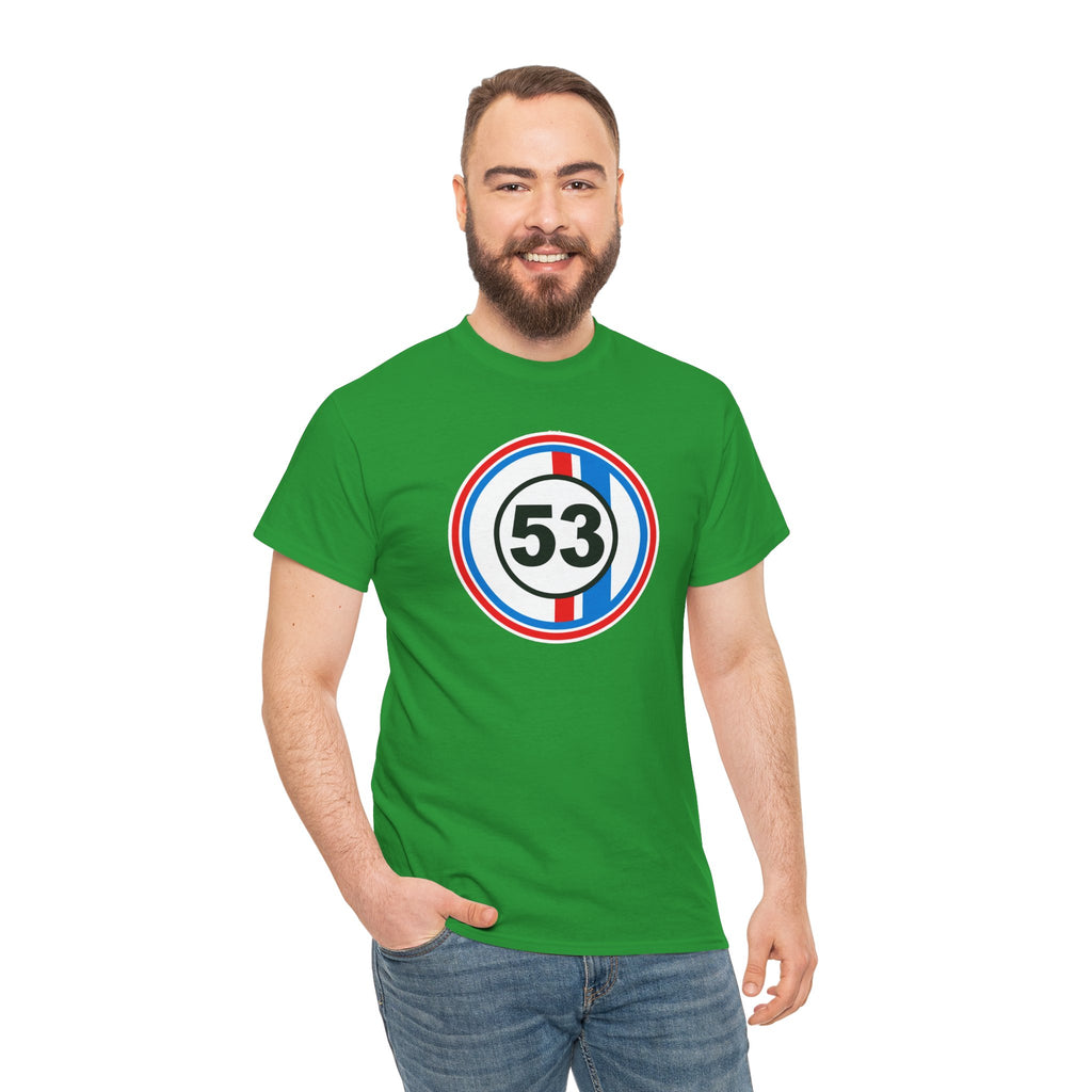 Racing Stripe Number 53 Cotton T-Shirt / Tee