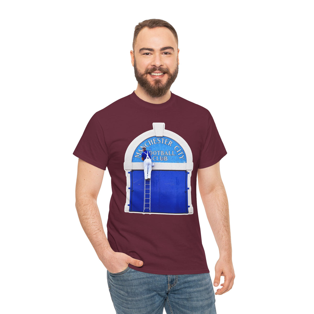 Manchester City Maine Road Inspired Cotton T-Shirt