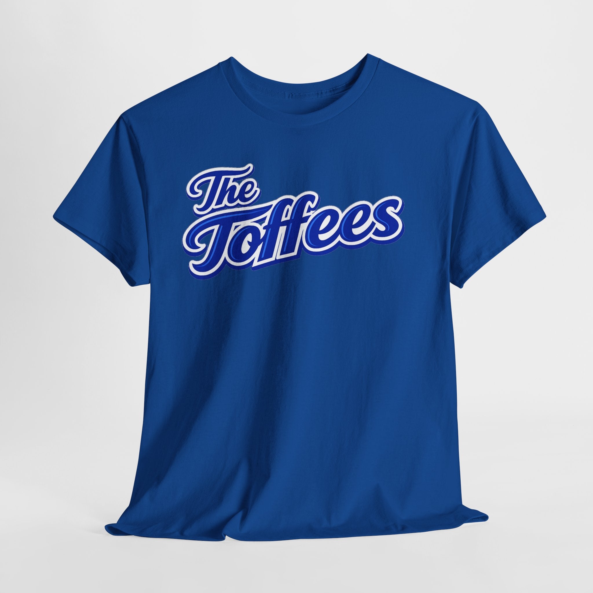 The Toffees Script Tee — Vintage Blue Logo T-Shirt